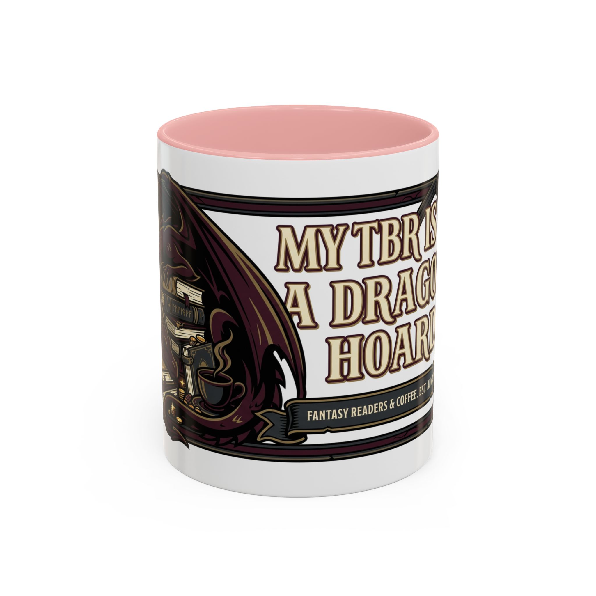 My TBR Is A Dragon Hoard Mug | Accent Coffee Mug 11oz 15oz - Image 13