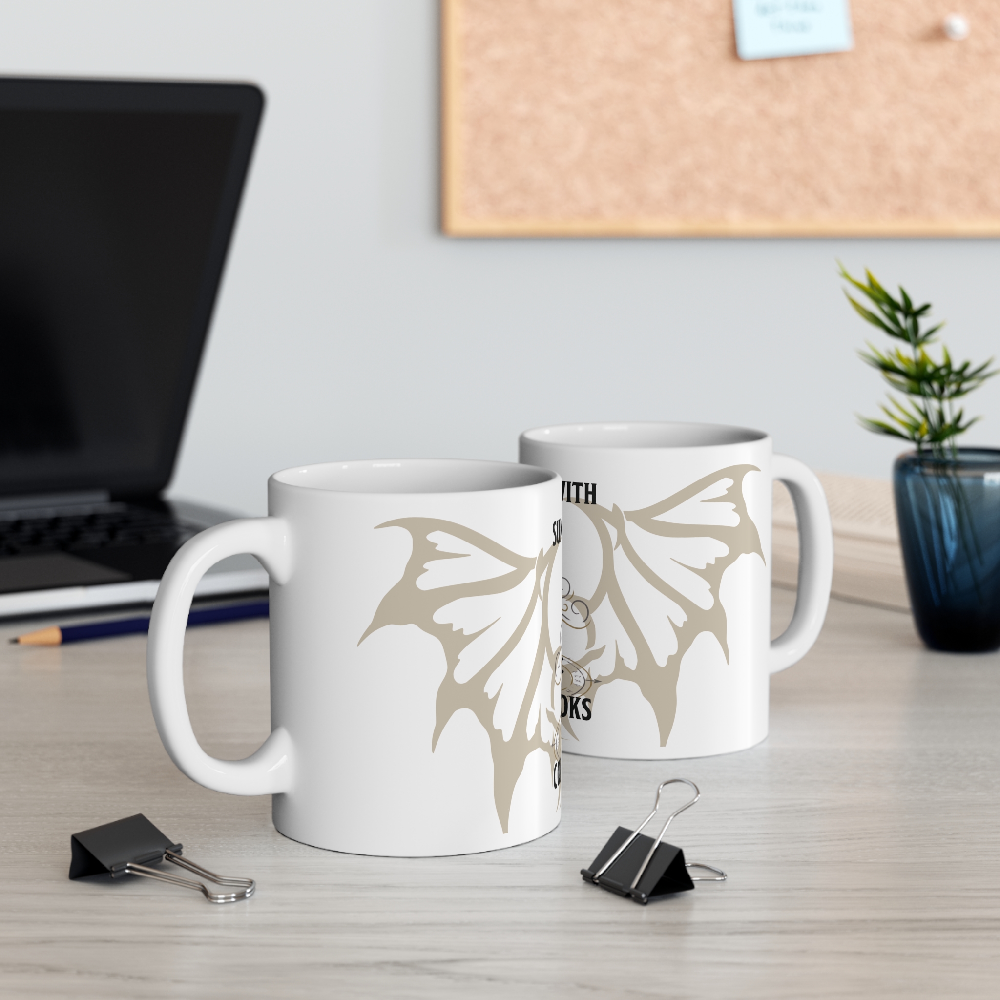 Summon Me With Coffee and Books Mug, Witchy Book Lover Cup, Gothic Reader Gift, Bookish Mug - Image 3