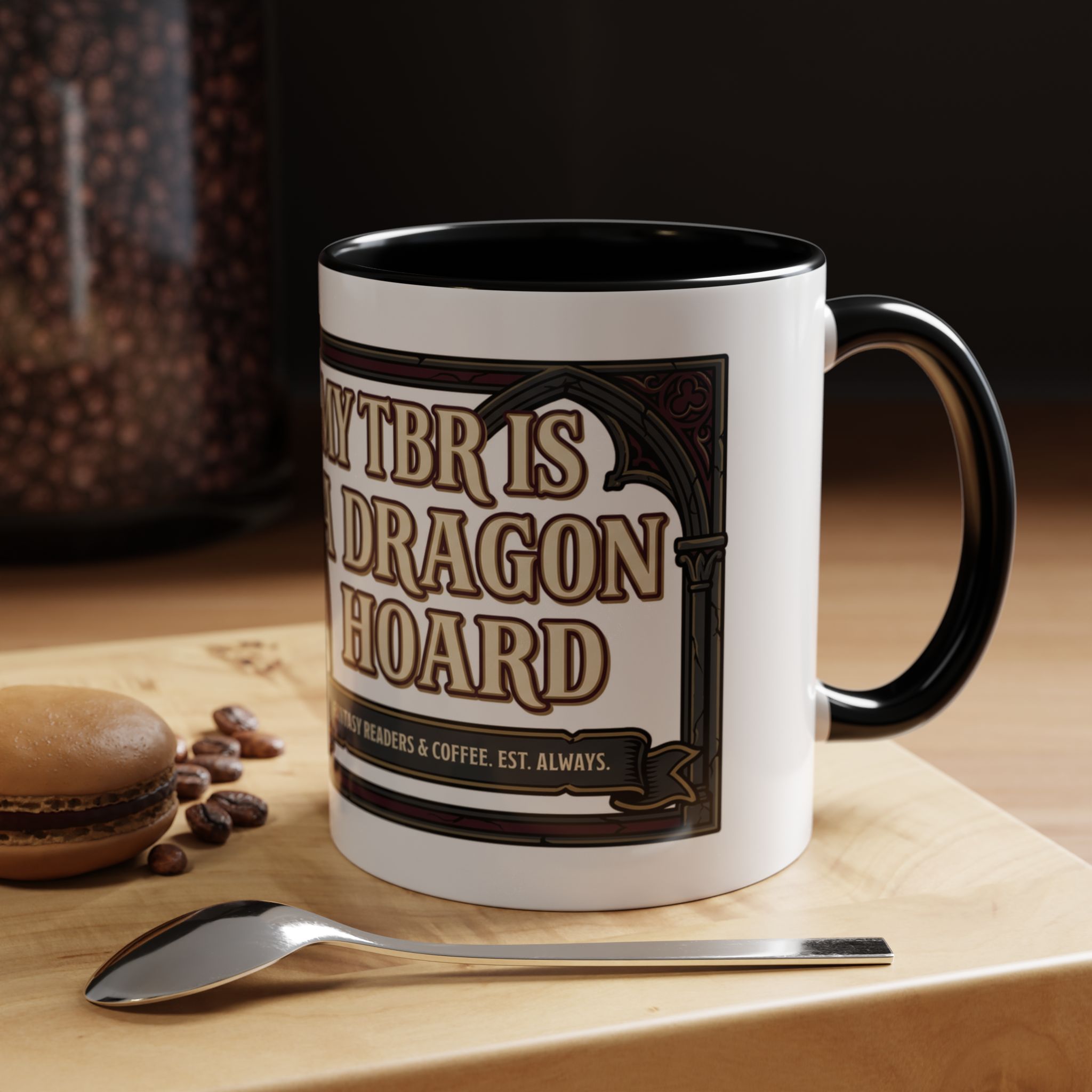 My TBR Is A Dragon Hoard Mug | Accent Coffee Mug 11oz 15oz - Image 5