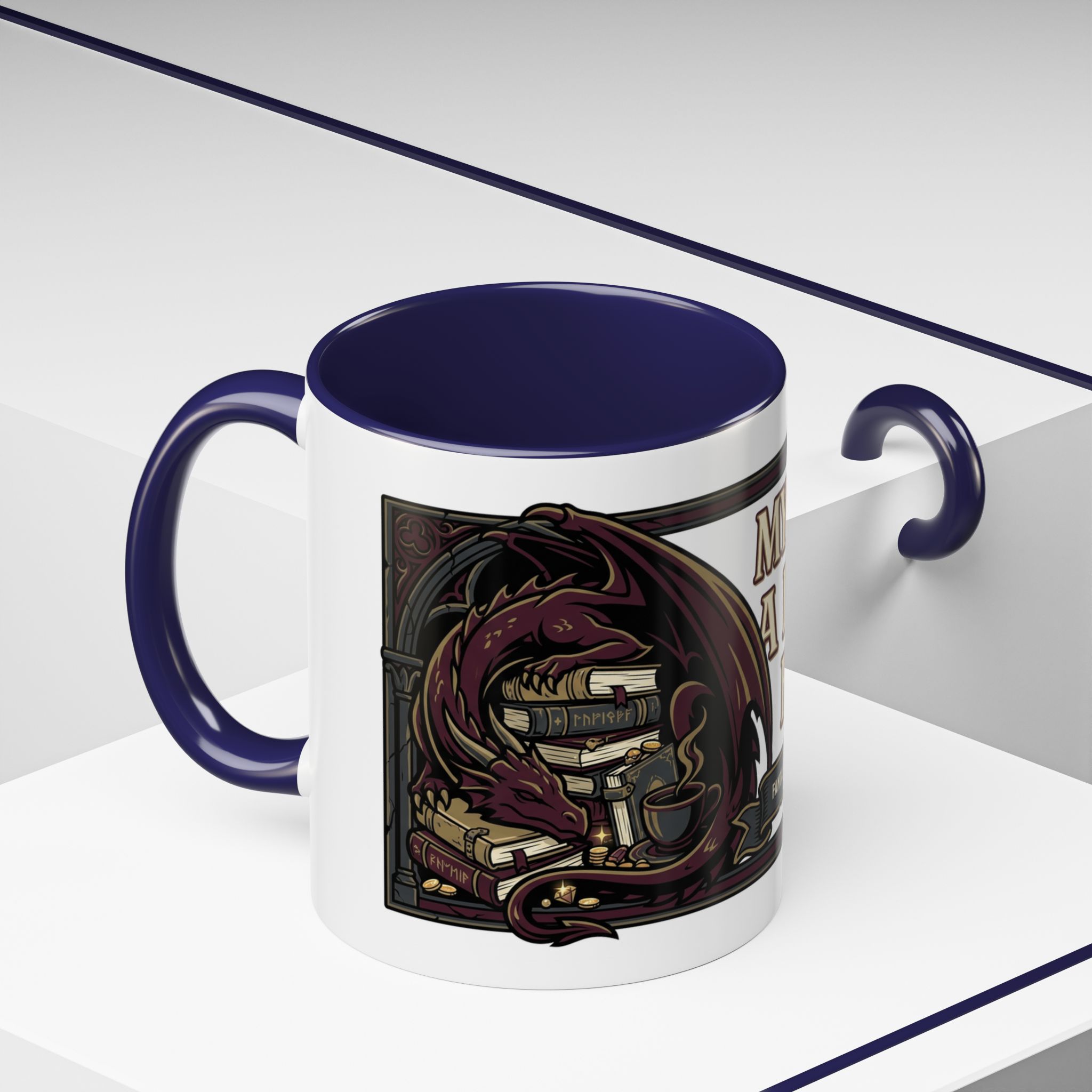My TBR Is A Dragon Hoard Mug | Accent Coffee Mug 11oz 15oz - Image 12