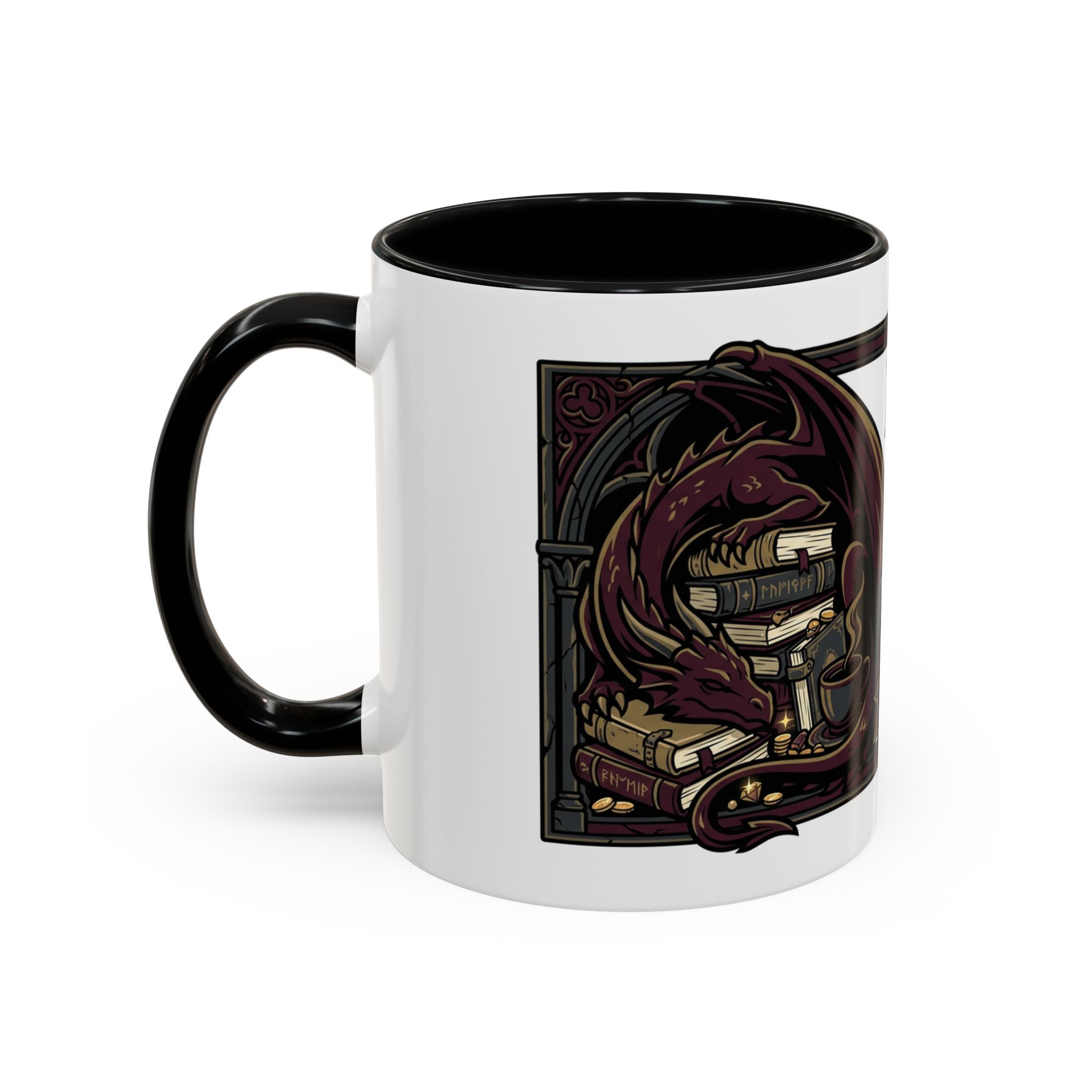 My TBR Is A Dragon Hoard Mug | Accent Coffee Mug 11oz 15oz - Image 3