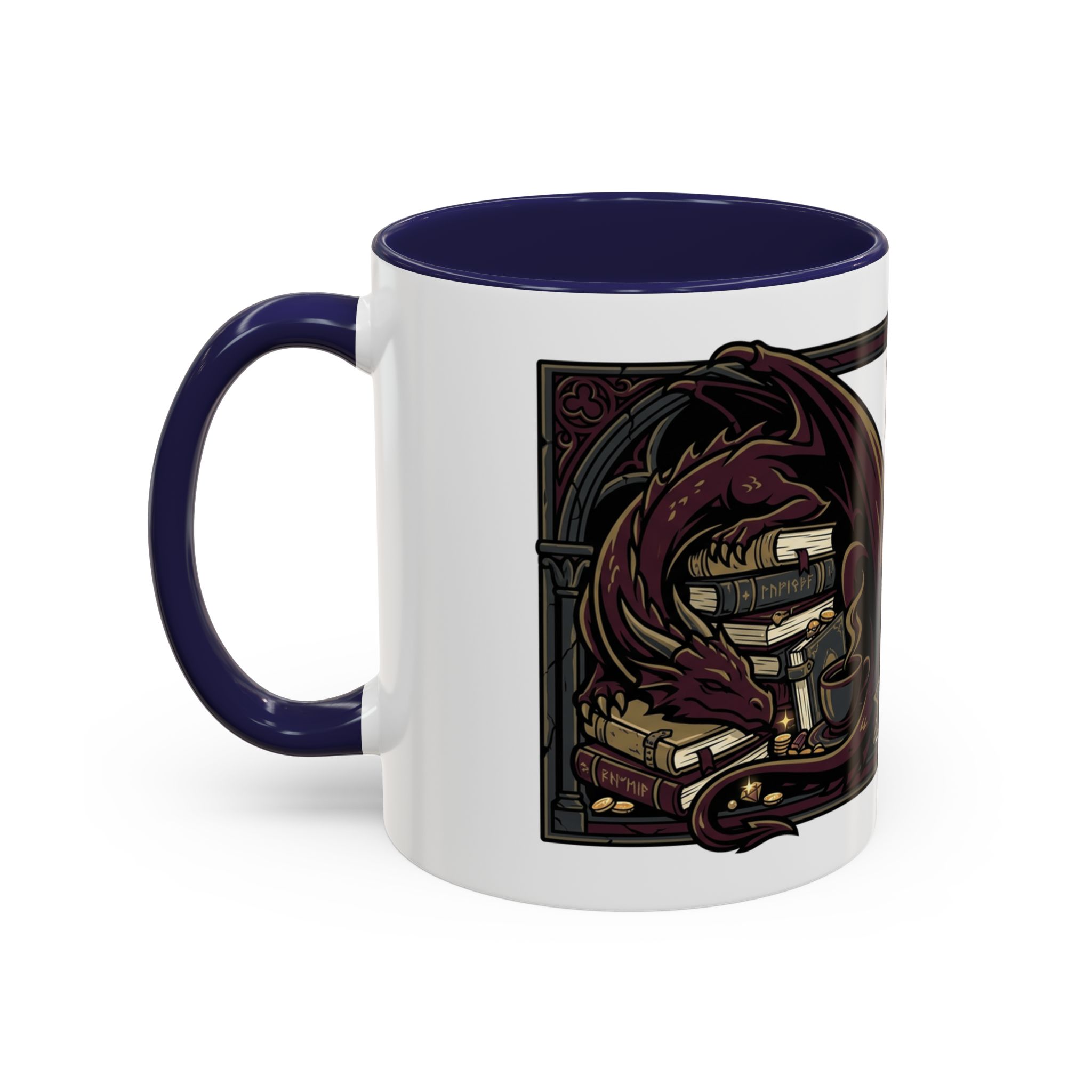 My TBR Is A Dragon Hoard Mug | Accent Coffee Mug 11oz 15oz - Image 9