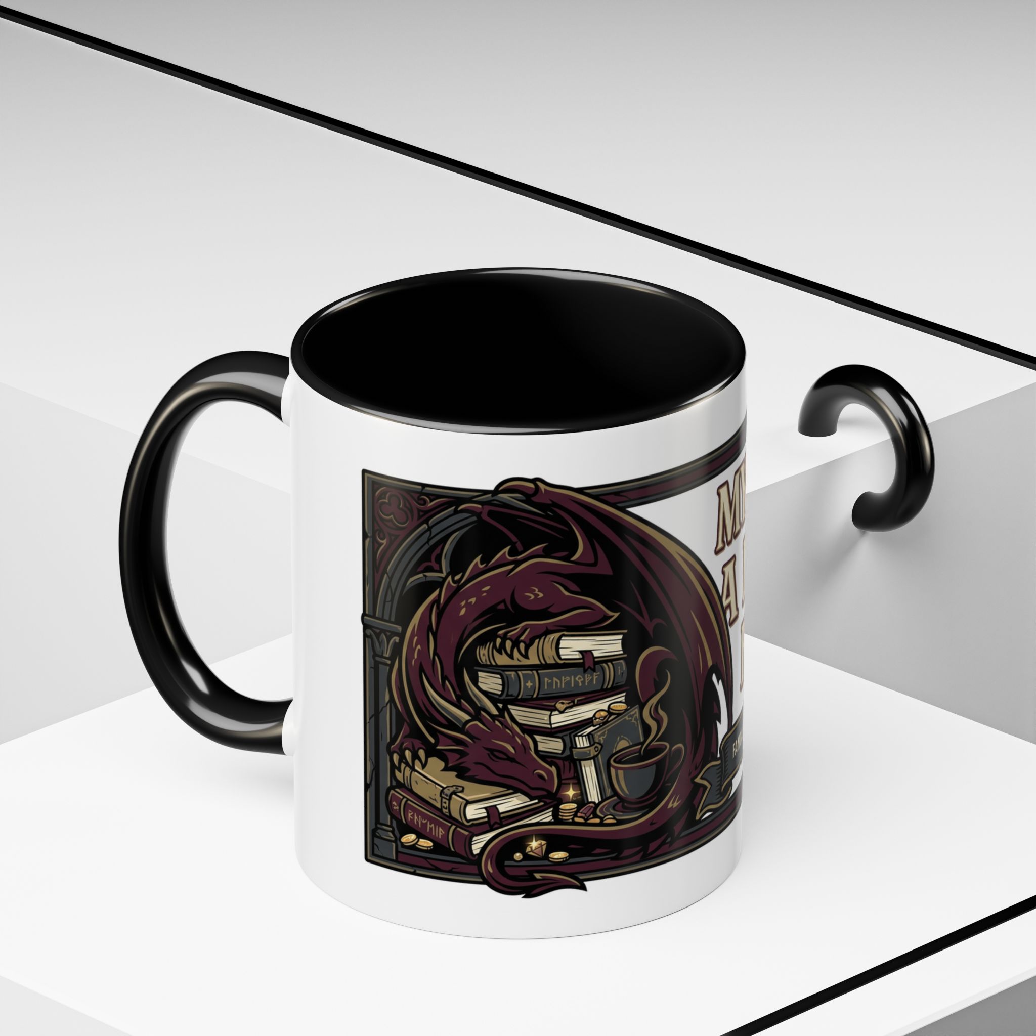 My TBR Is A Dragon Hoard Mug | Accent Coffee Mug 11oz 15oz - Image 6