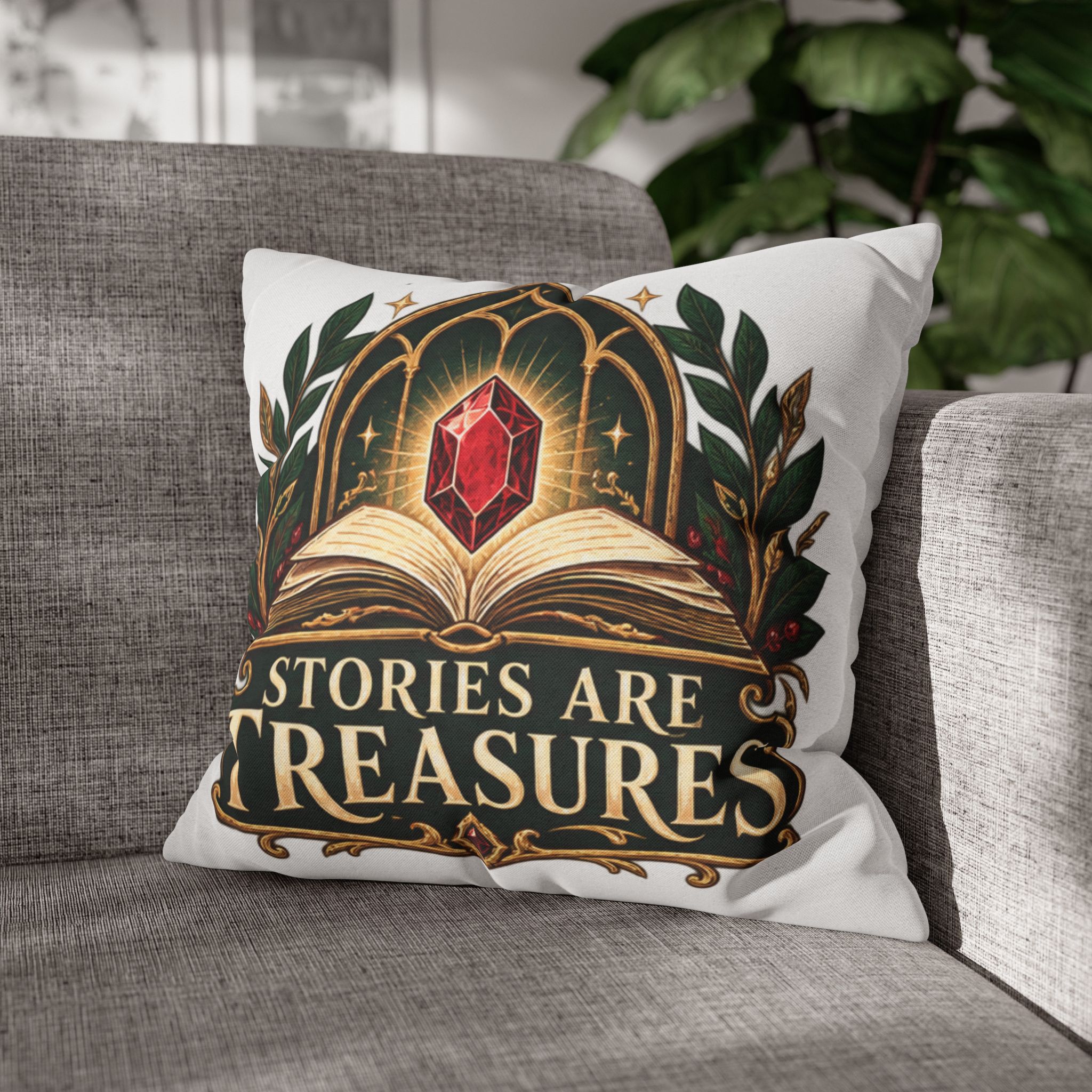 Stories Are Treasures Decorative Pillow - Image 13
