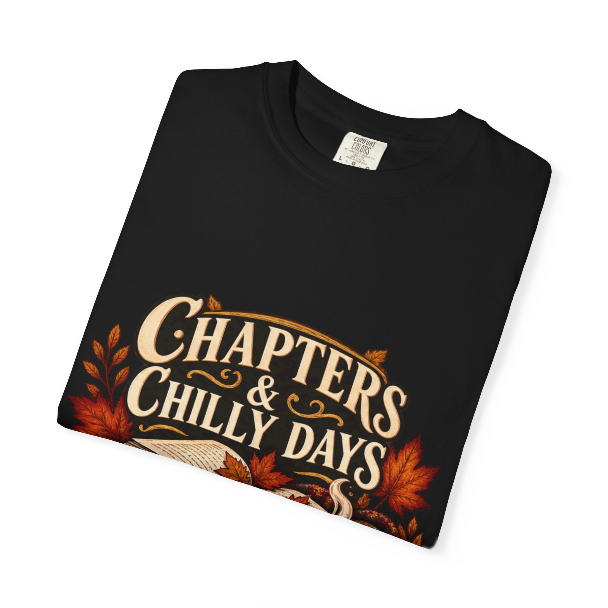 Chapters & Chilly Days T-Shirt — Cozy Autumn Book Lover Tee - Image 48