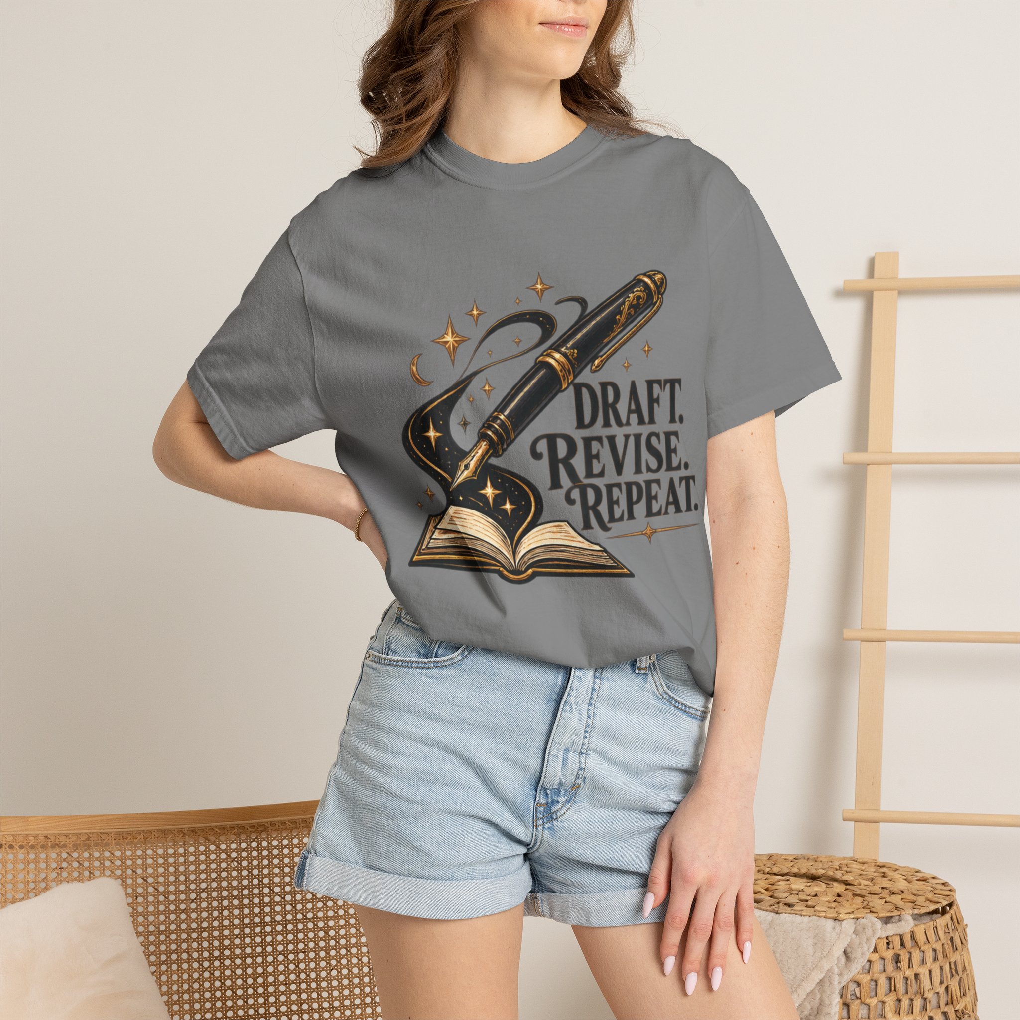 Draft Revise Repeat Writer T-Shirt - Image 35