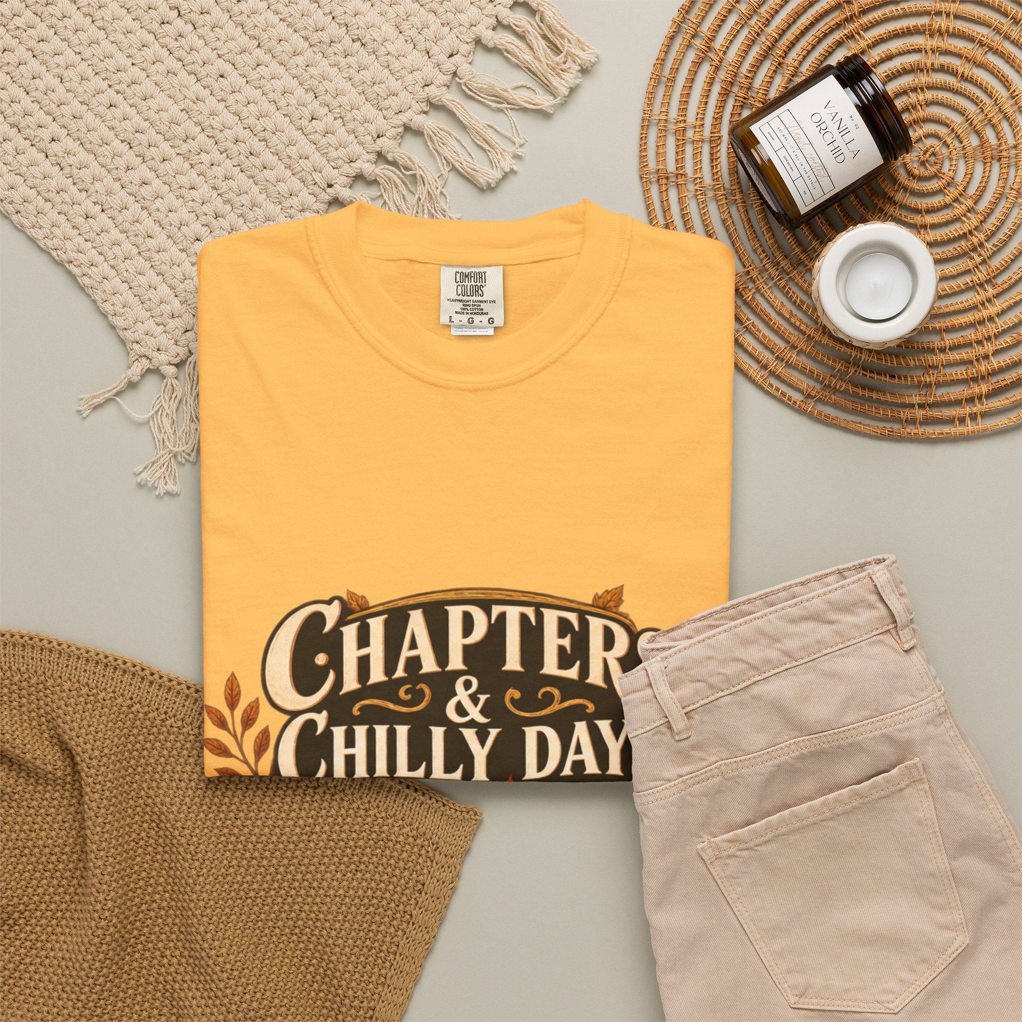 Chapters & Chilly Days T-Shirt — Cozy Autumn Book Lover Tee - Image 17