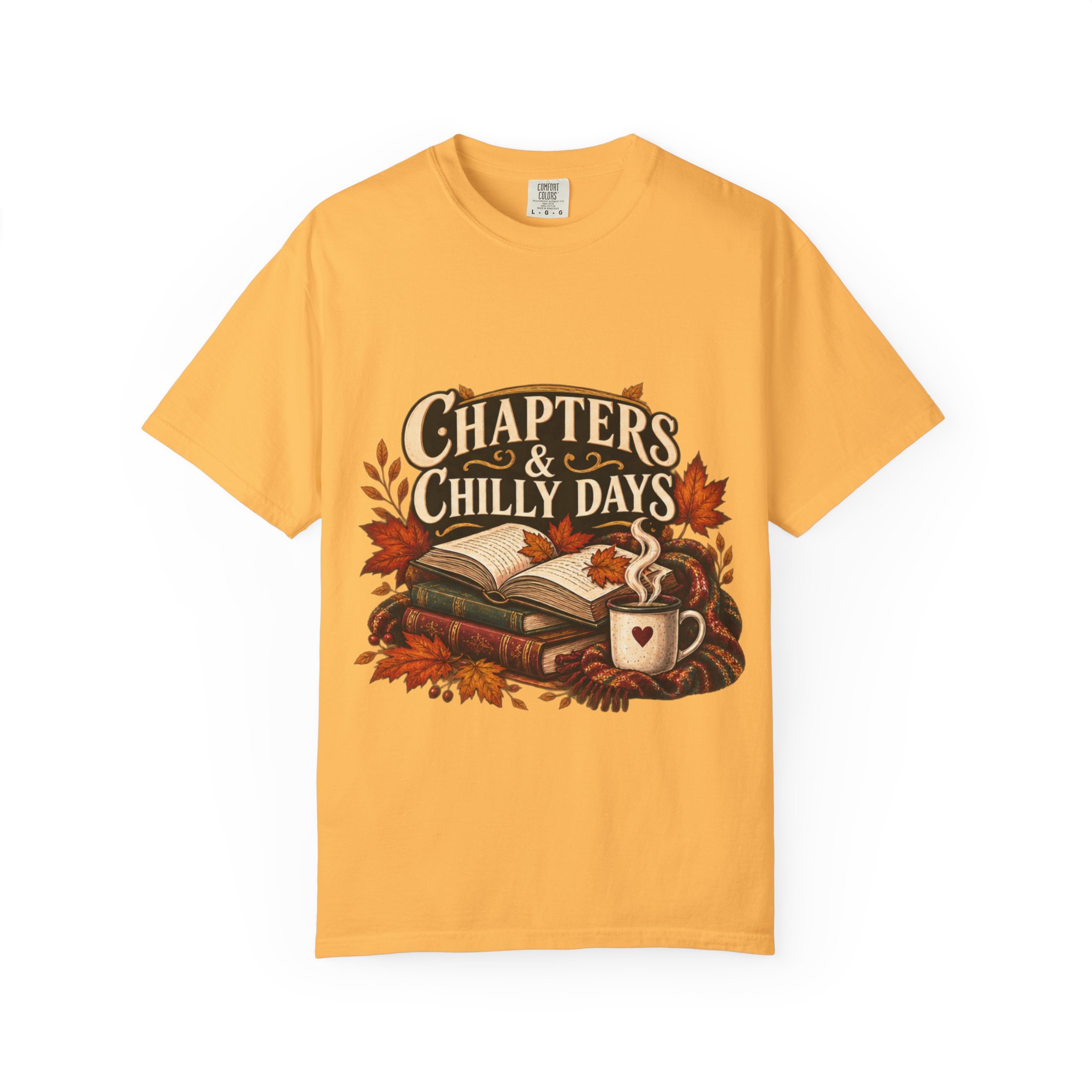 Chapters & Chilly Days T-Shirt — Cozy Autumn Book Lover Tee - Image 14