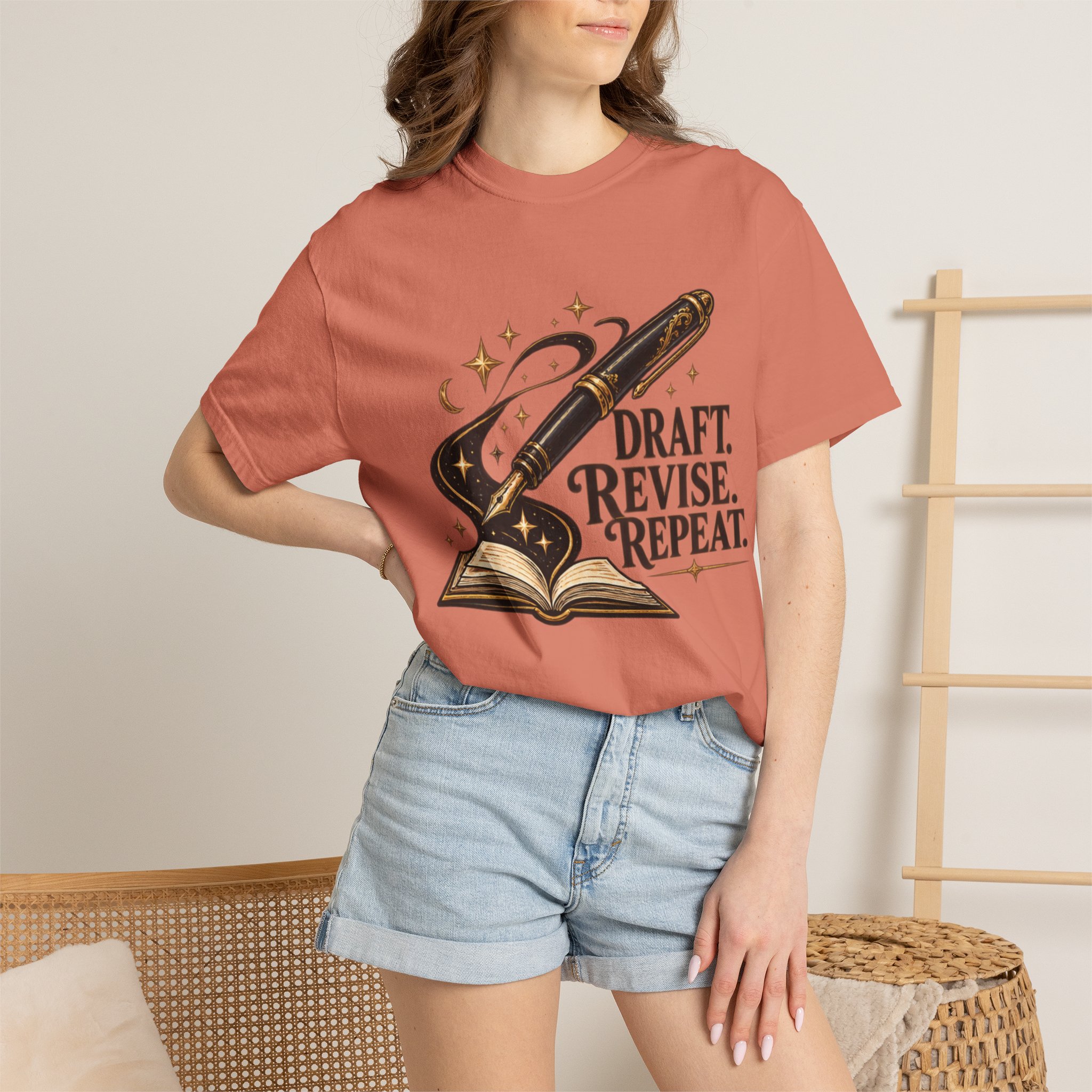 Draft Revise Repeat Writer T-Shirt - Image 10