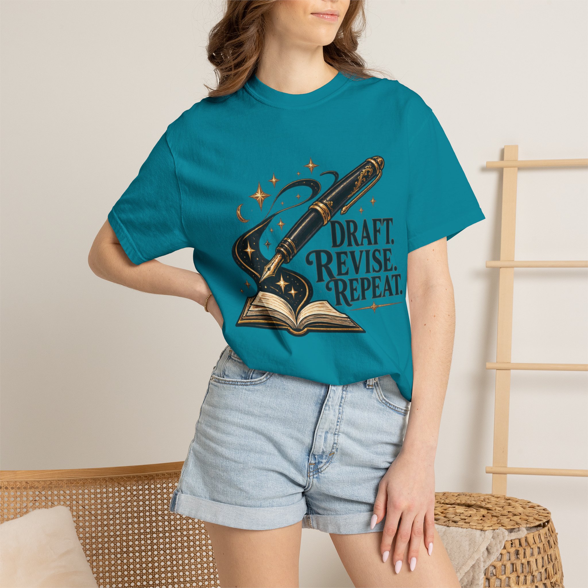 Draft Revise Repeat Writer T-Shirt - Image 45