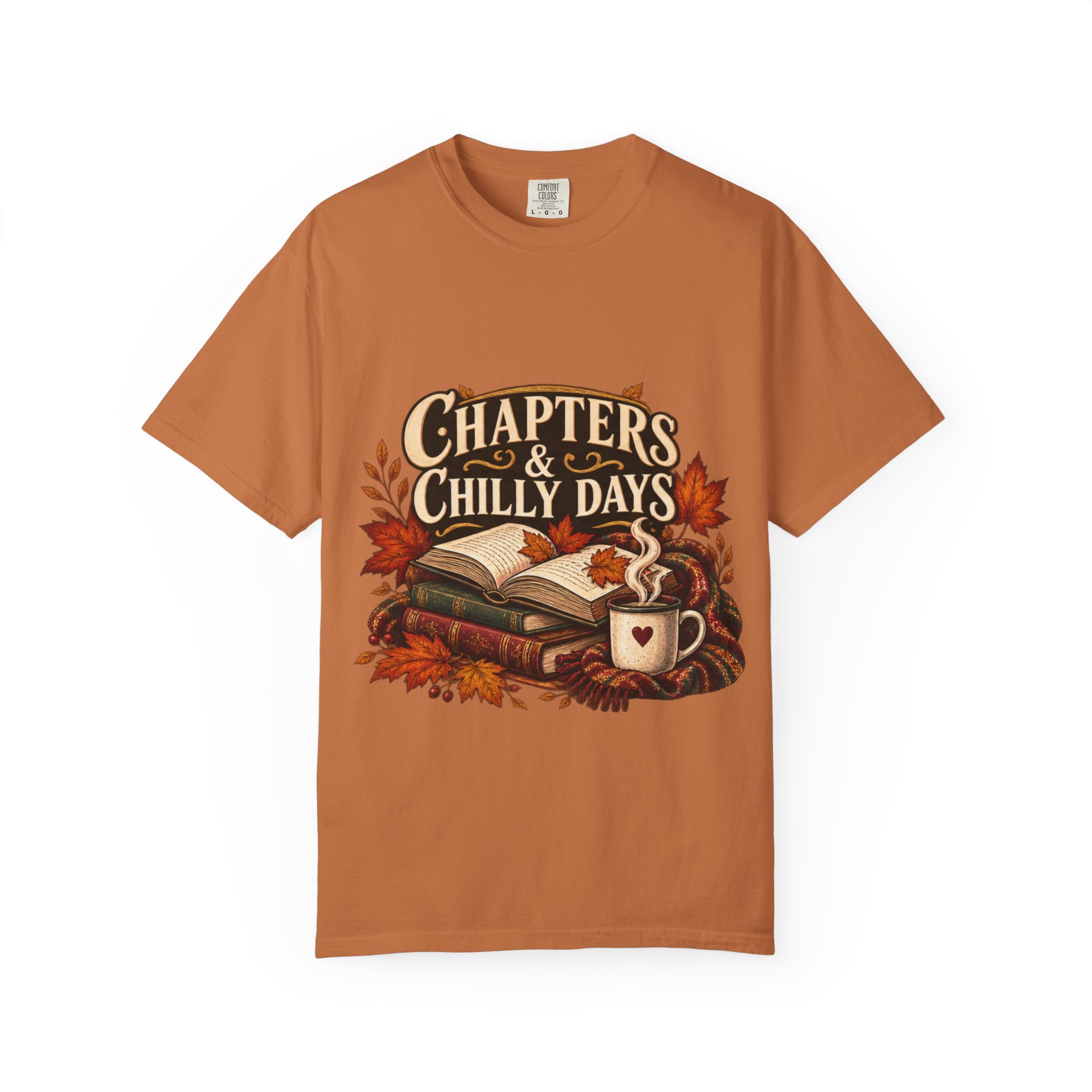 Chapters & Chilly Days T-Shirt — Cozy Autumn Book Lover Tee - Image 22