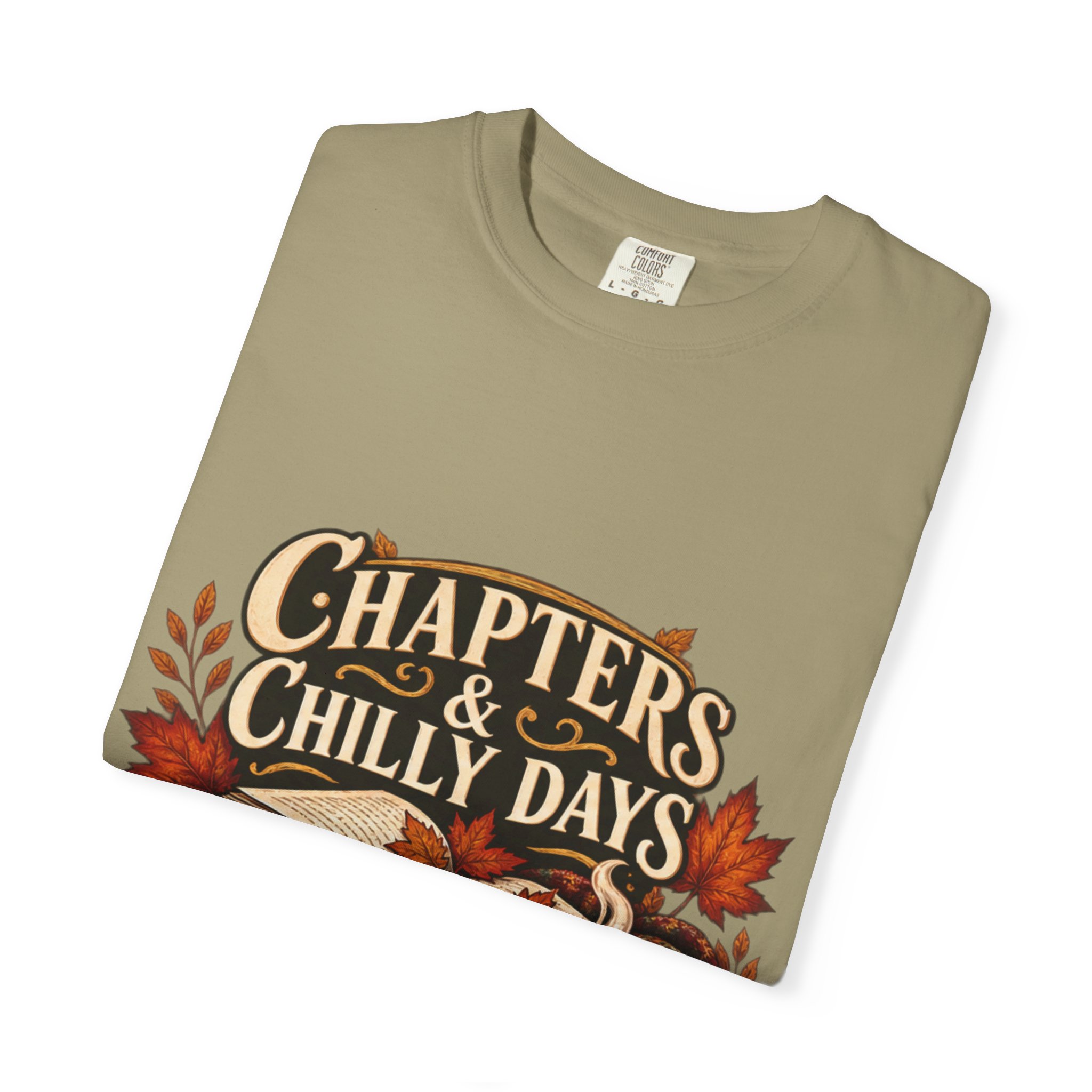 Chapters & Chilly Days T-Shirt — Cozy Autumn Book Lover Tee - Image 28
