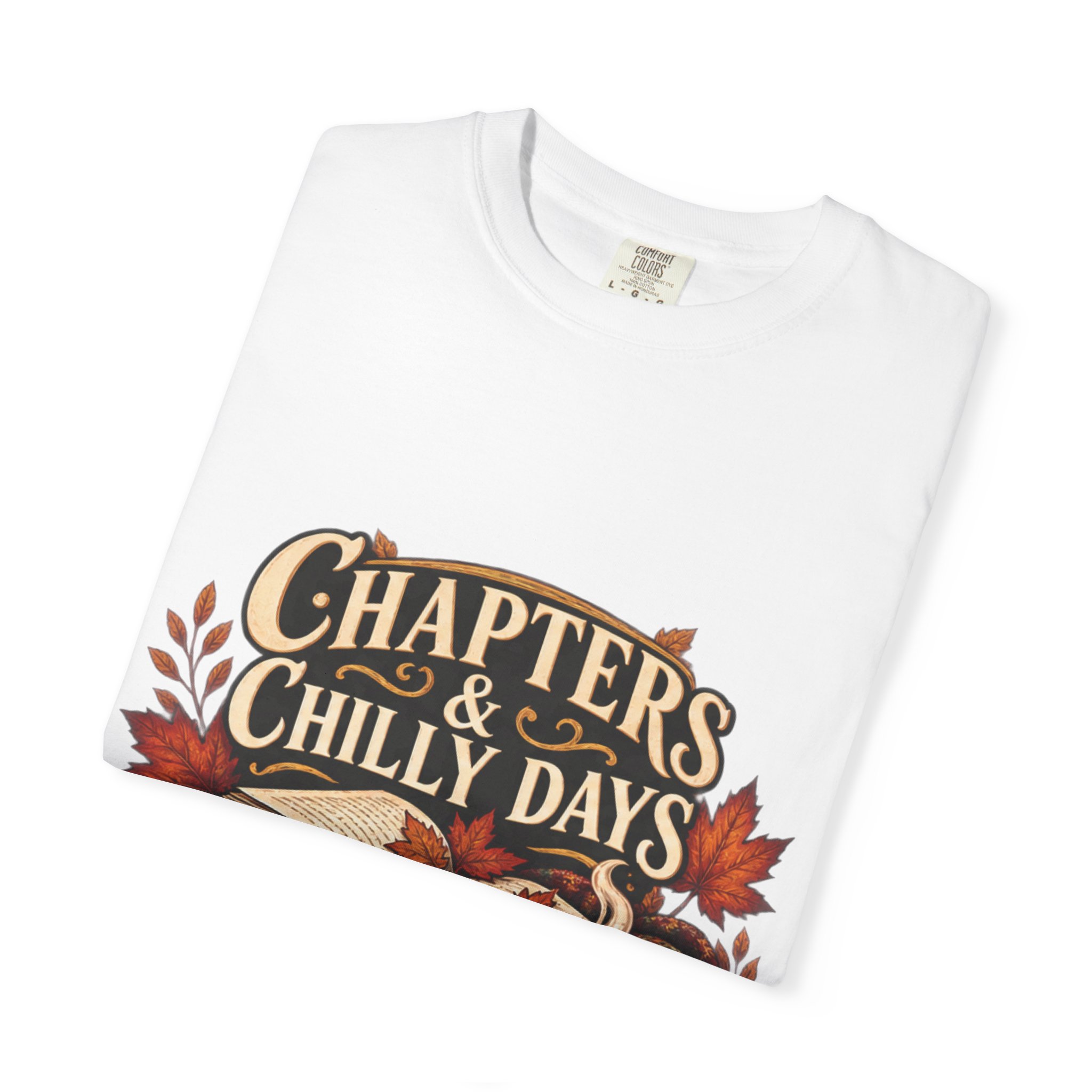 Chapters & Chilly Days T-Shirt — Cozy Autumn Book Lover Tee - Image 3