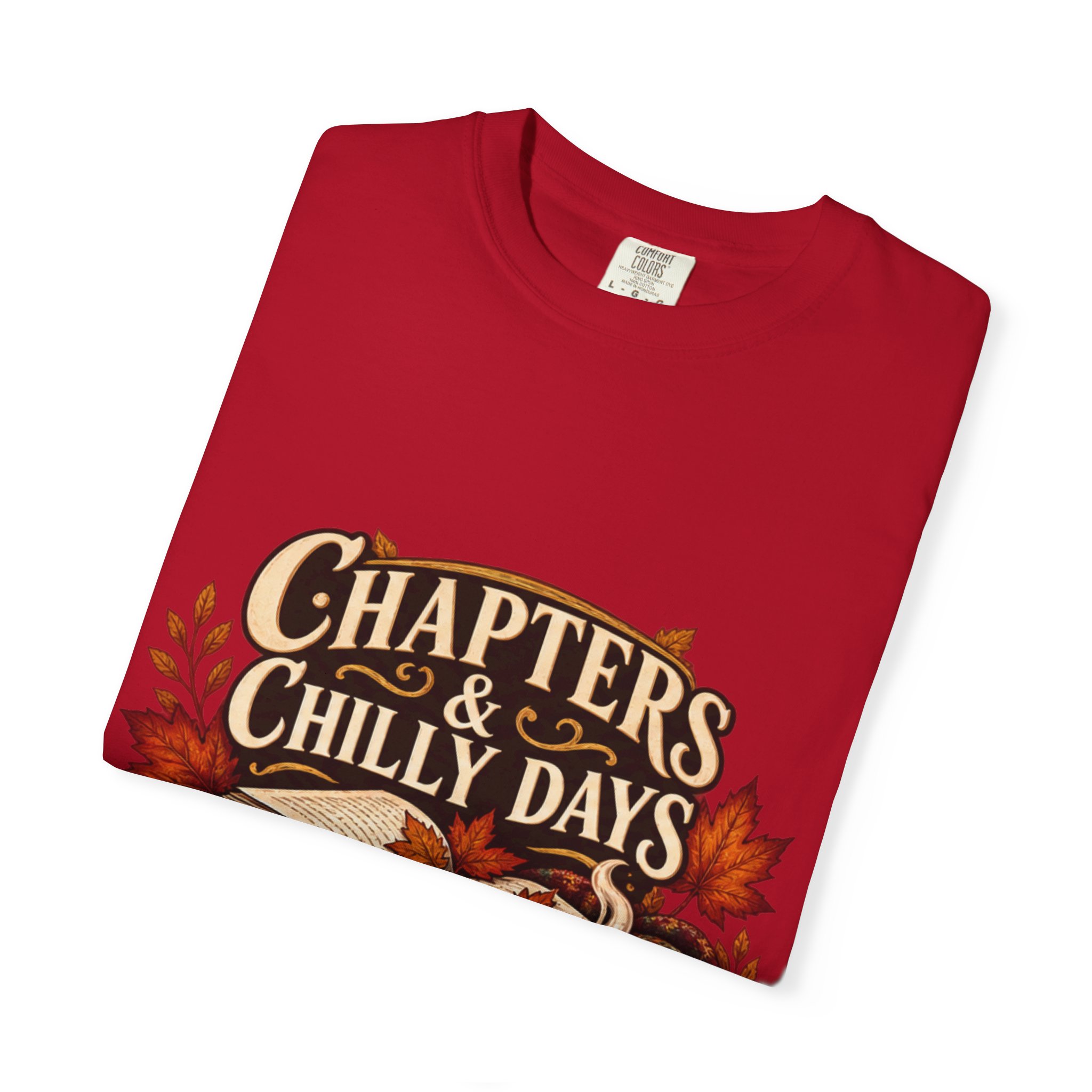Chapters & Chilly Days T-Shirt — Cozy Autumn Book Lover Tee - Image 56