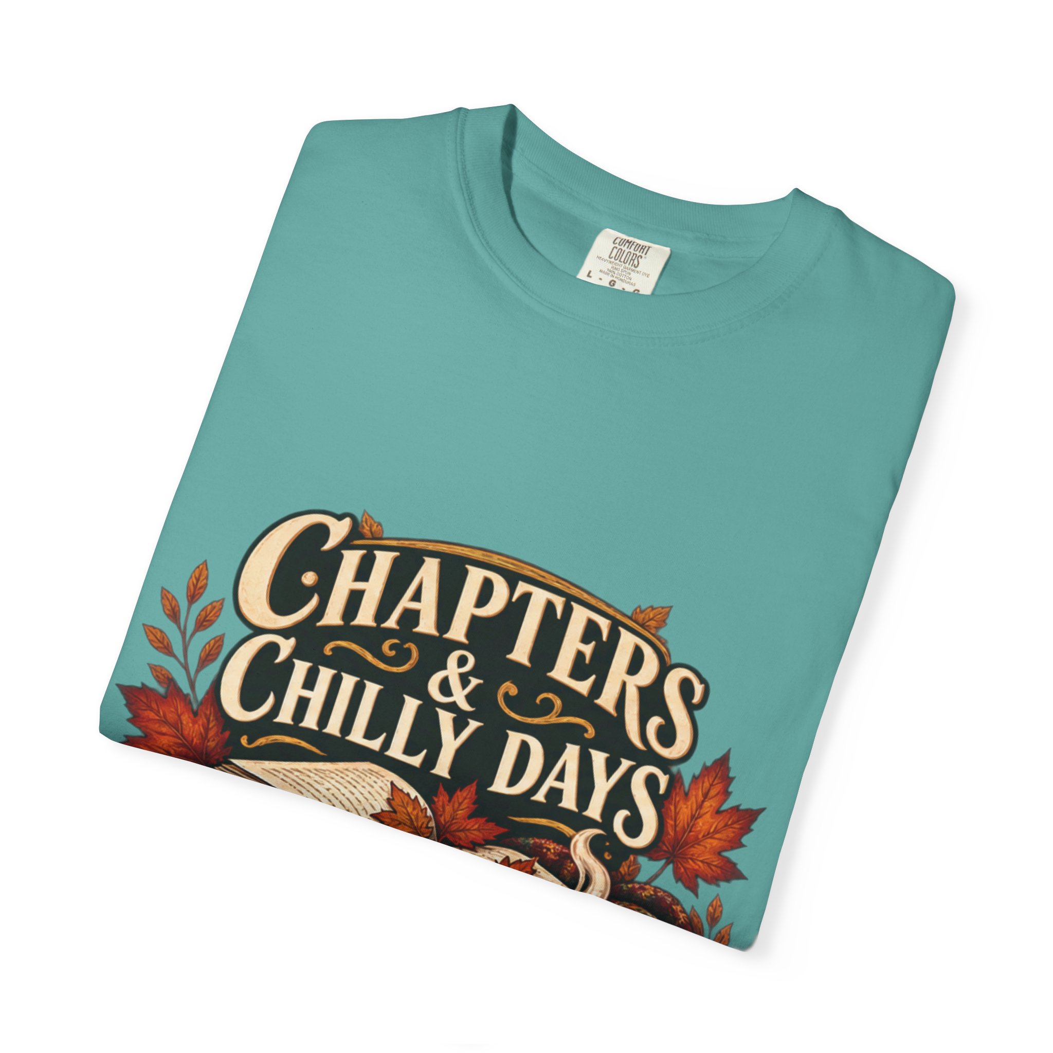 Chapters & Chilly Days T-Shirt — Cozy Autumn Book Lover Tee - Image 36