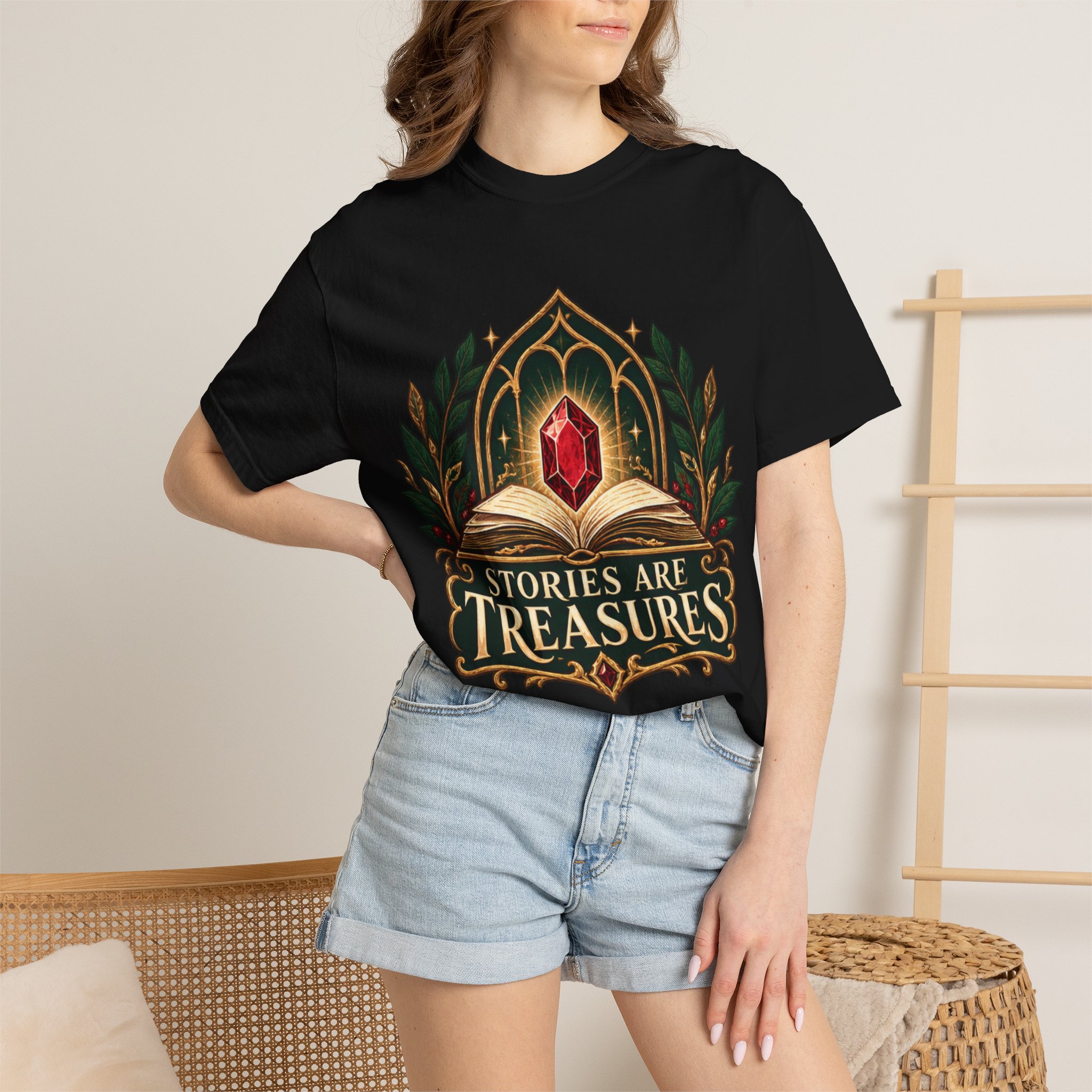 Stories Are Treasures T-Shirt - Image 60