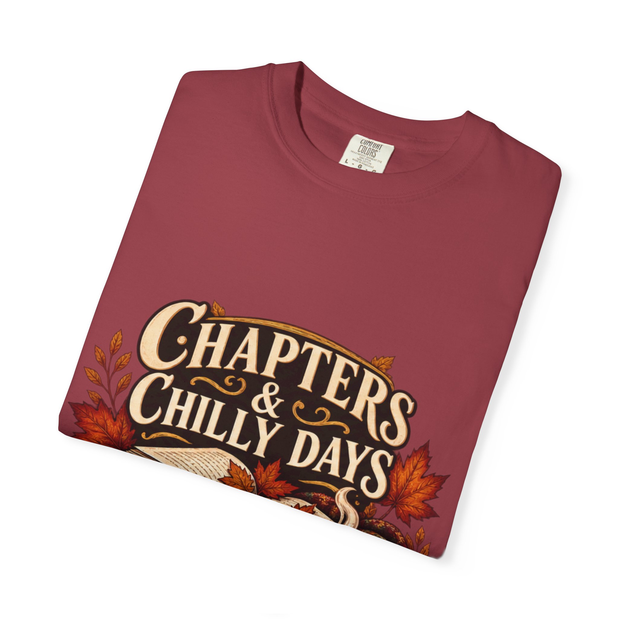 Chapters & Chilly Days T-Shirt — Cozy Autumn Book Lover Tee - Image 52