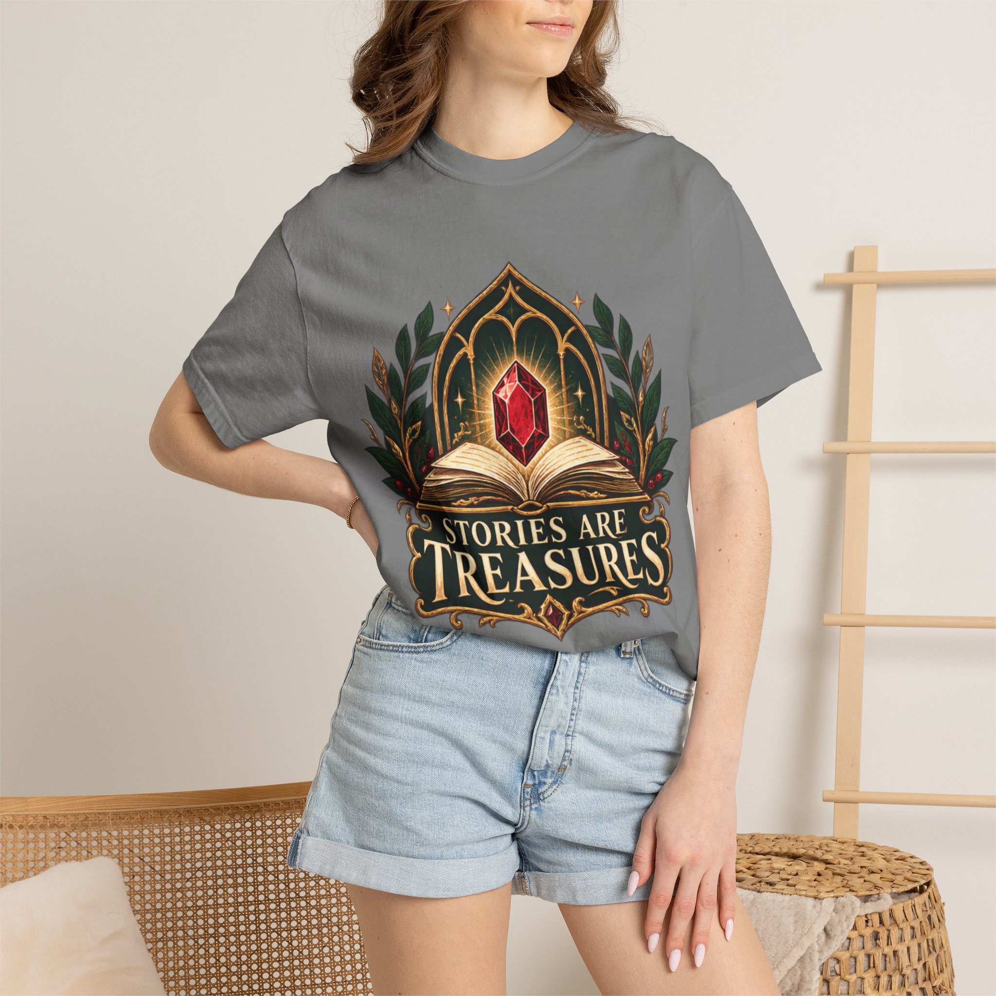 Stories Are Treasures T-Shirt - Image 35