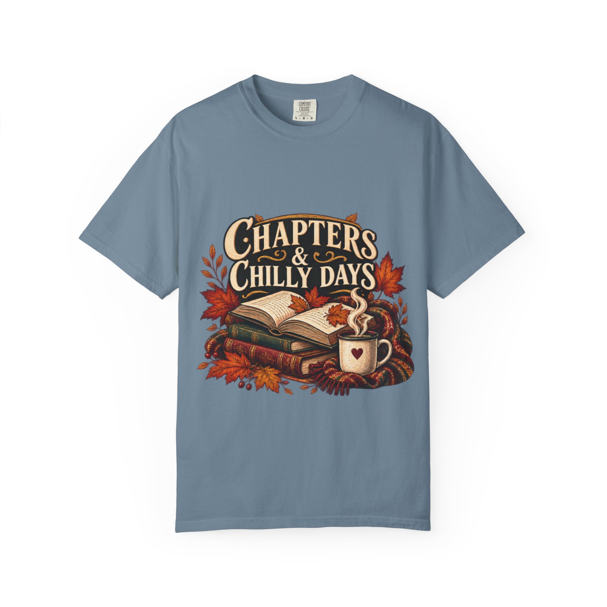 Chapters & Chilly Days T-Shirt — Cozy Autumn Book Lover Tee - Image 42