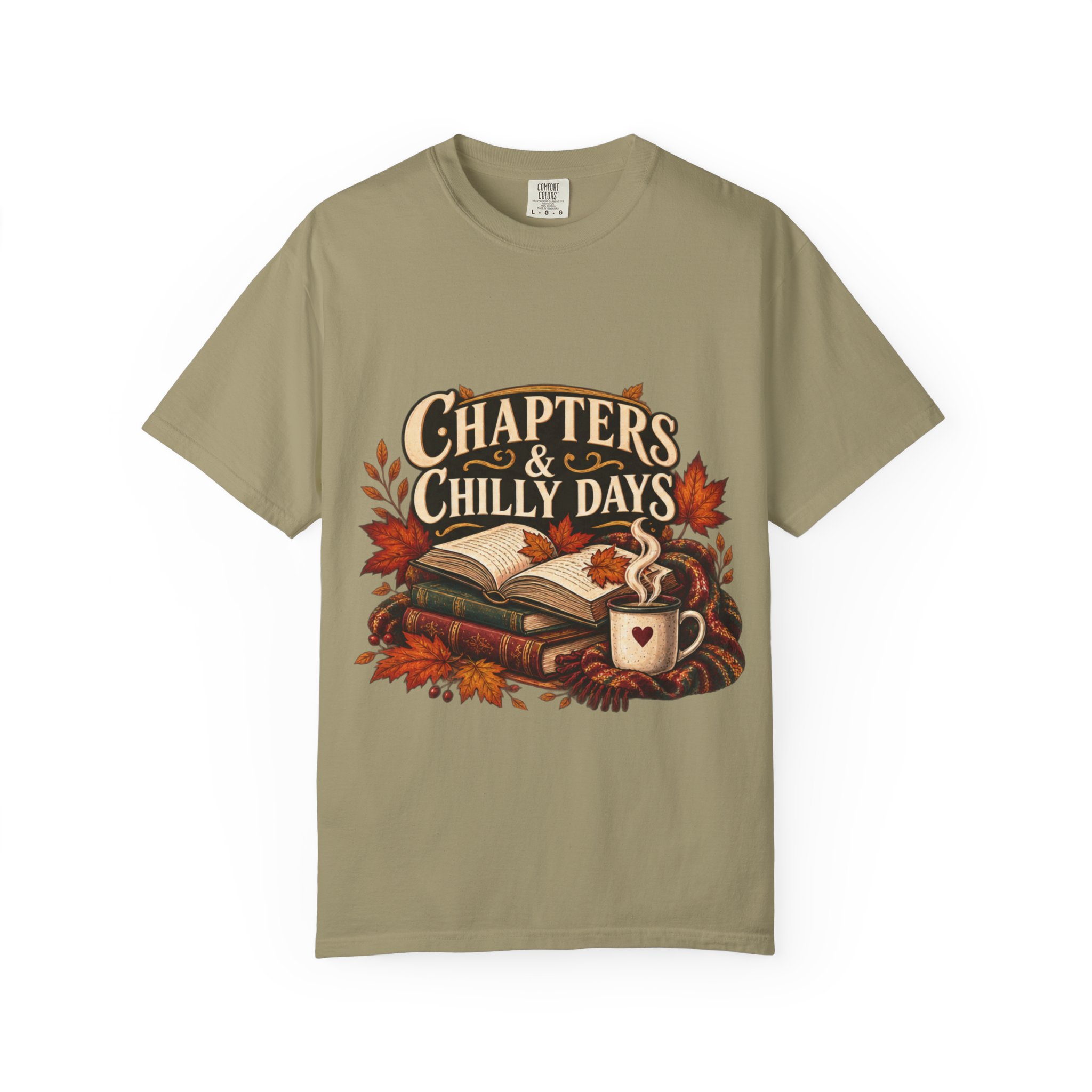 Chapters & Chilly Days T-Shirt — Cozy Autumn Book Lover Tee - Image 26