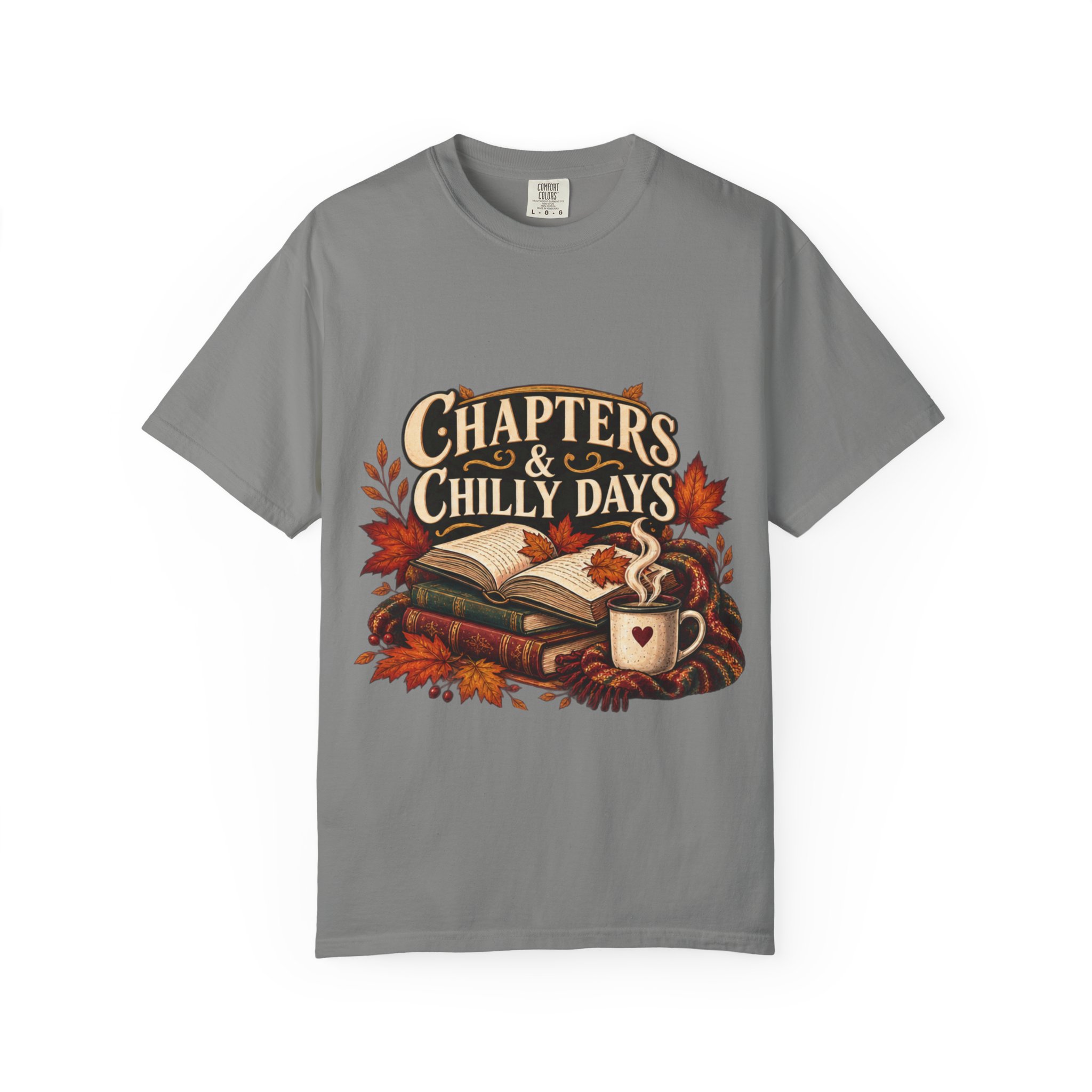 Chapters & Chilly Days T-Shirt — Cozy Autumn Book Lover Tee - Image 38