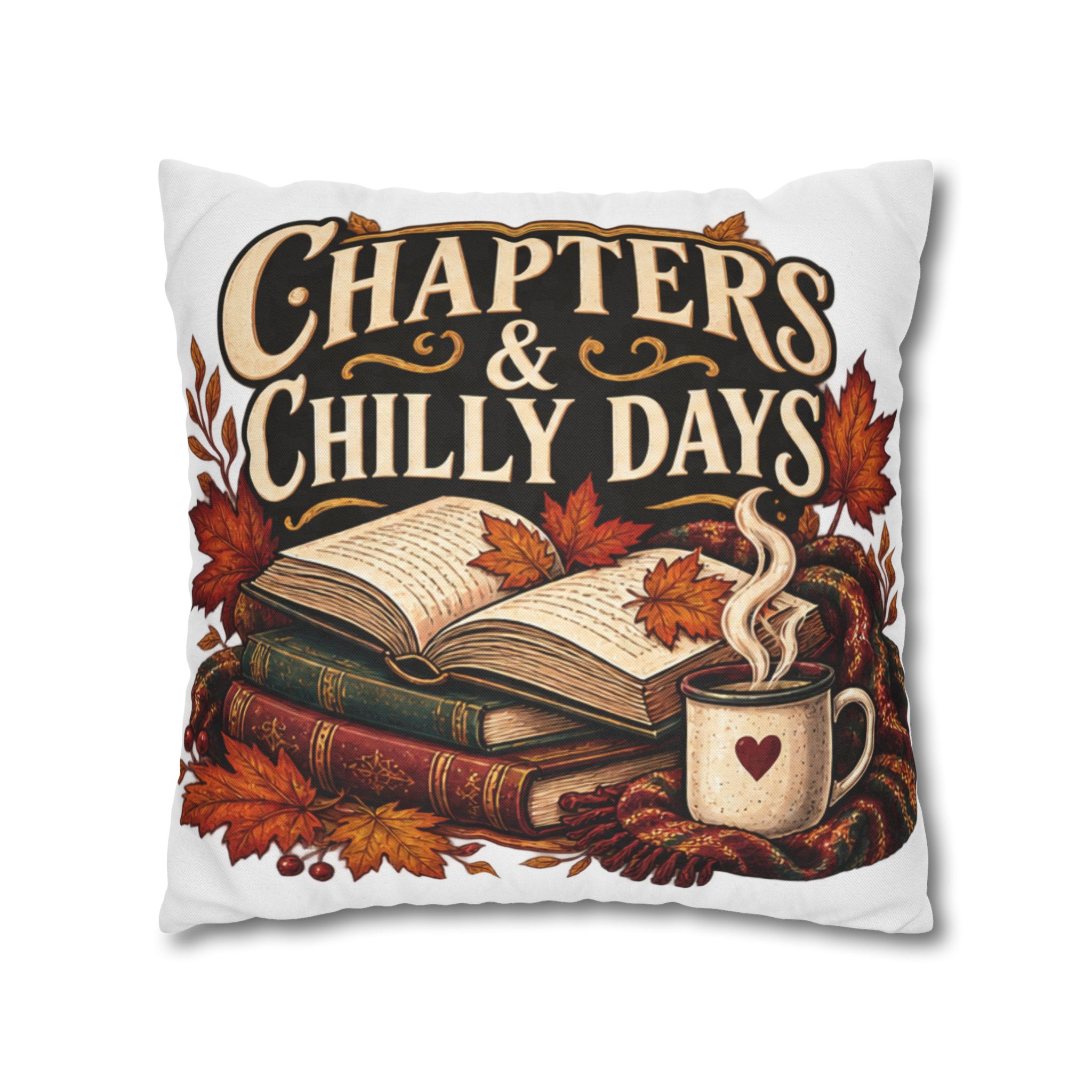 Chapters & Chilly Days Autumn Book Lover Pillowcase - Image 12