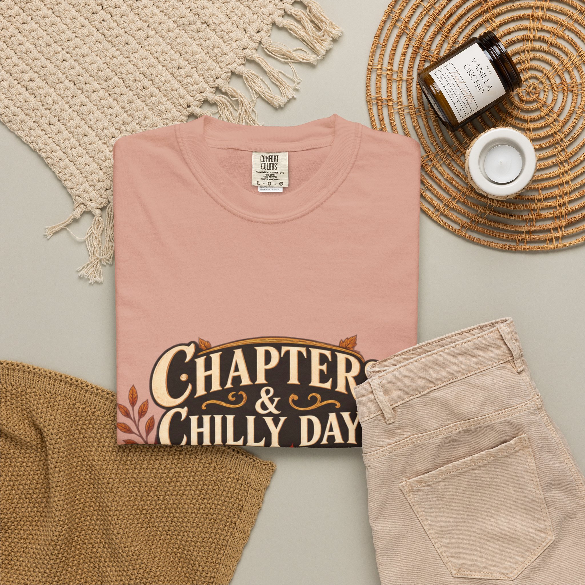 Chapters & Chilly Days T-Shirt — Cozy Autumn Book Lover Tee - Image 13