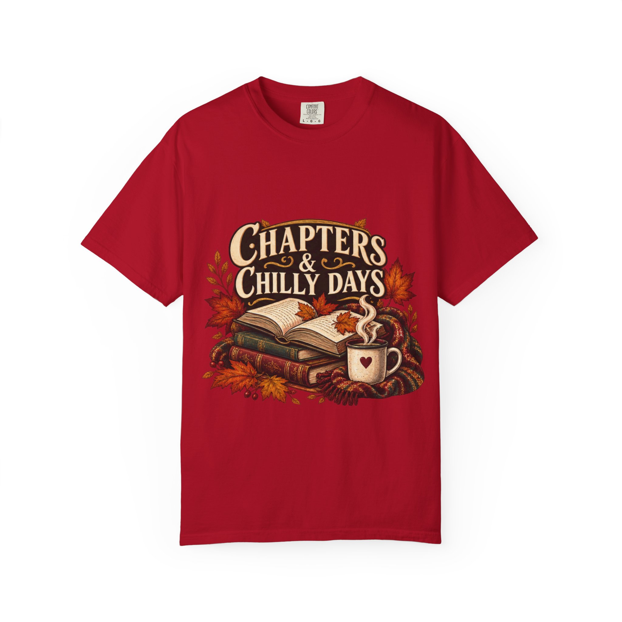 Chapters & Chilly Days T-Shirt — Cozy Autumn Book Lover Tee - Image 54