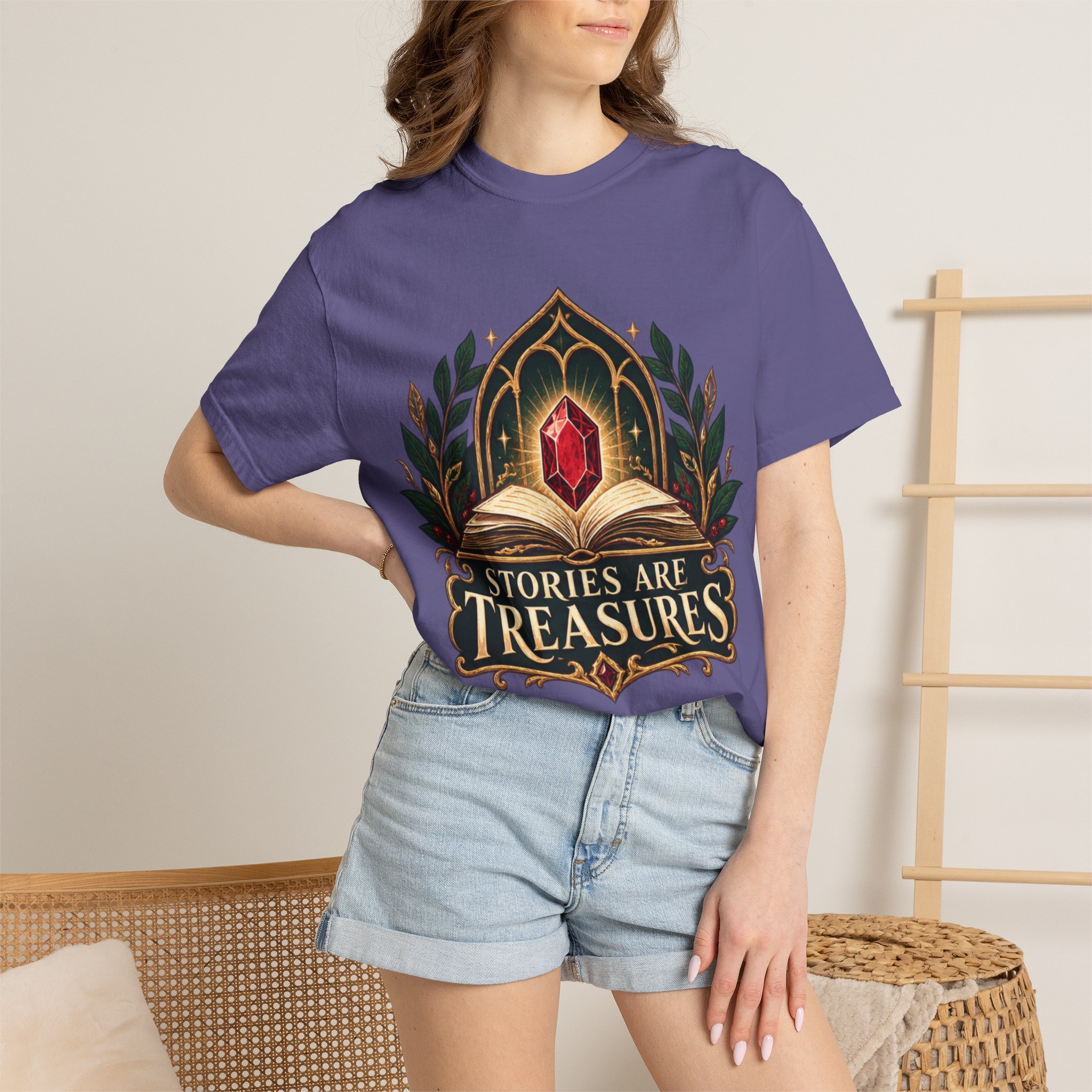Stories Are Treasures T-Shirt - Image 70