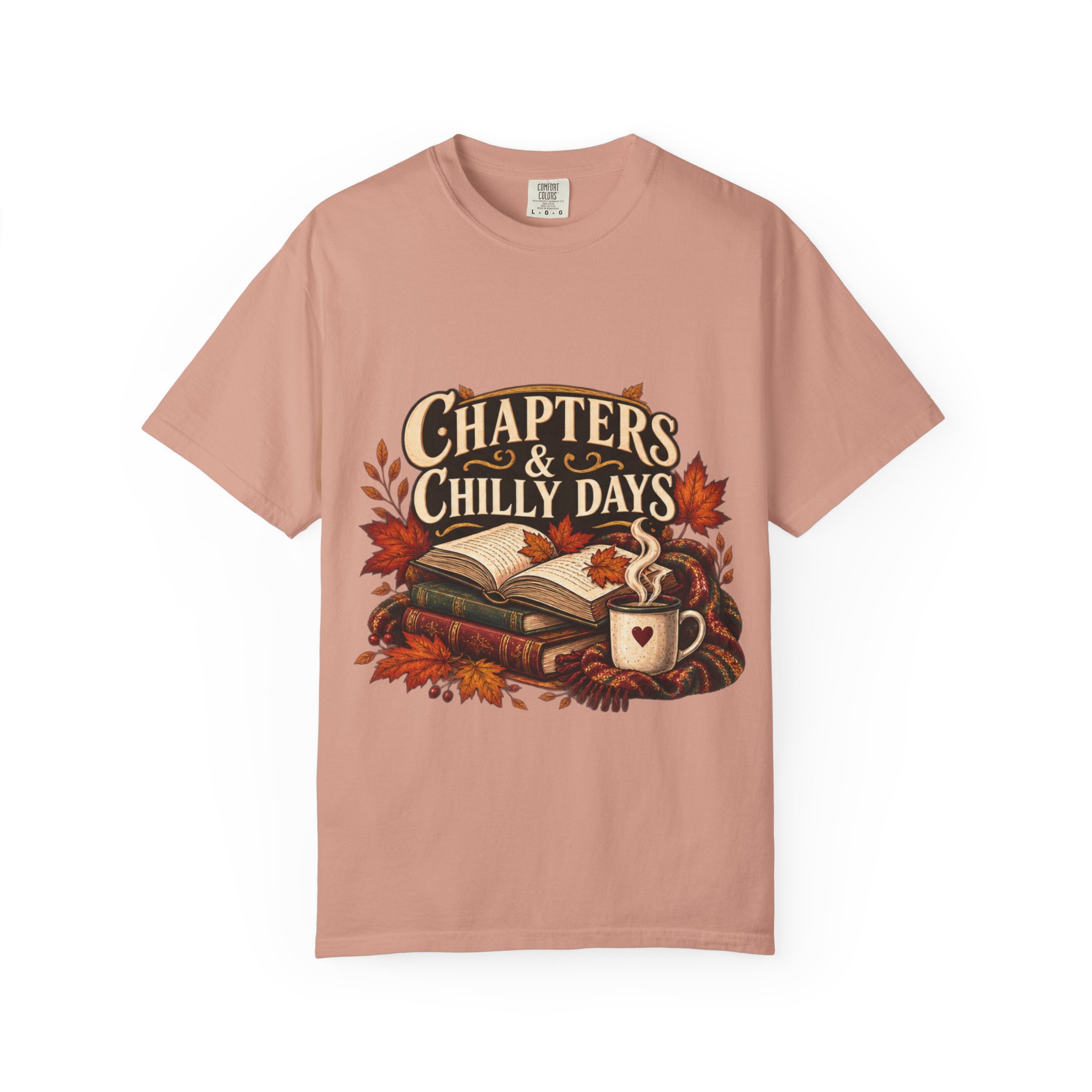 Chapters & Chilly Days T-Shirt — Cozy Autumn Book Lover Tee - Image 10