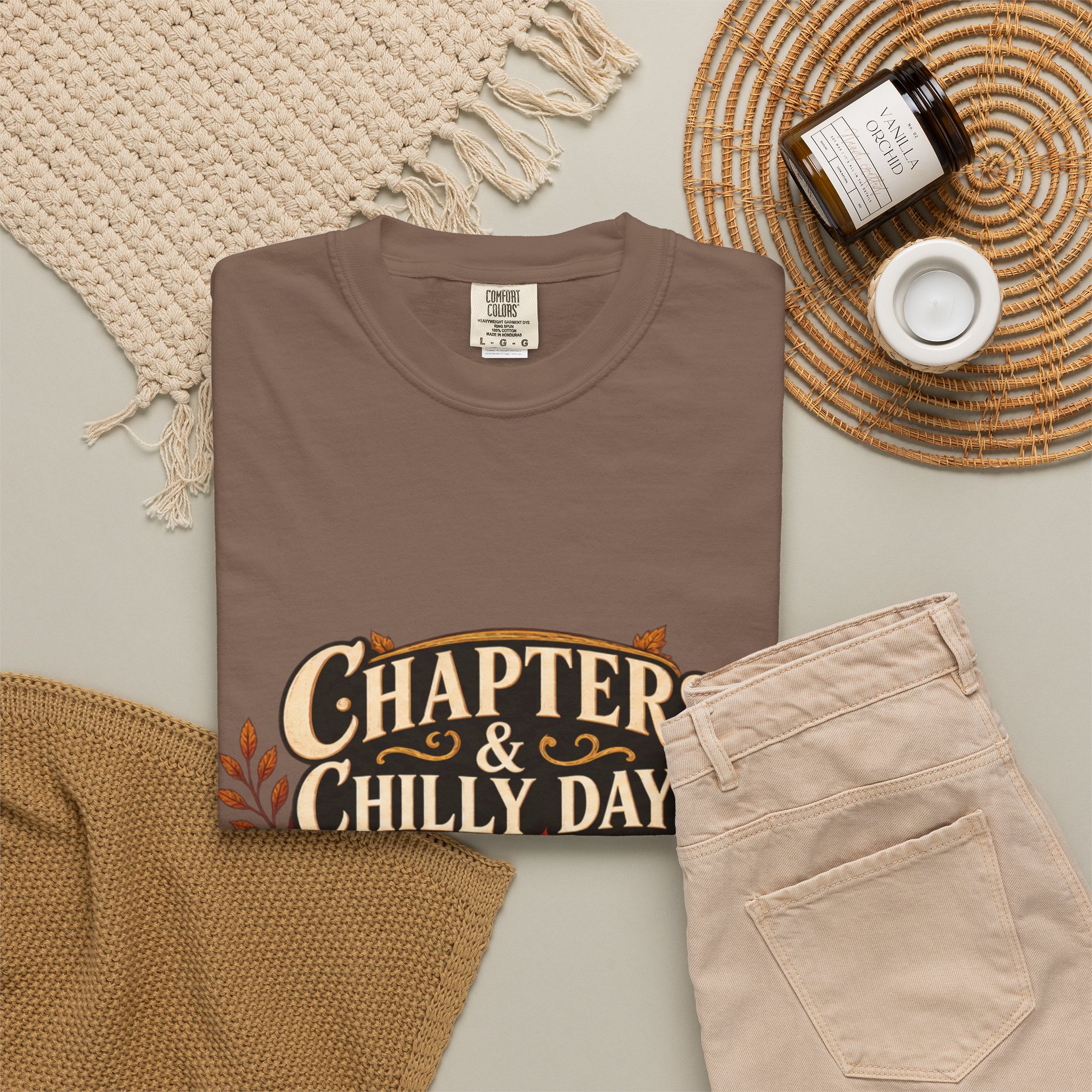 Chapters & Chilly Days T-Shirt — Cozy Autumn Book Lover Tee - Image 33