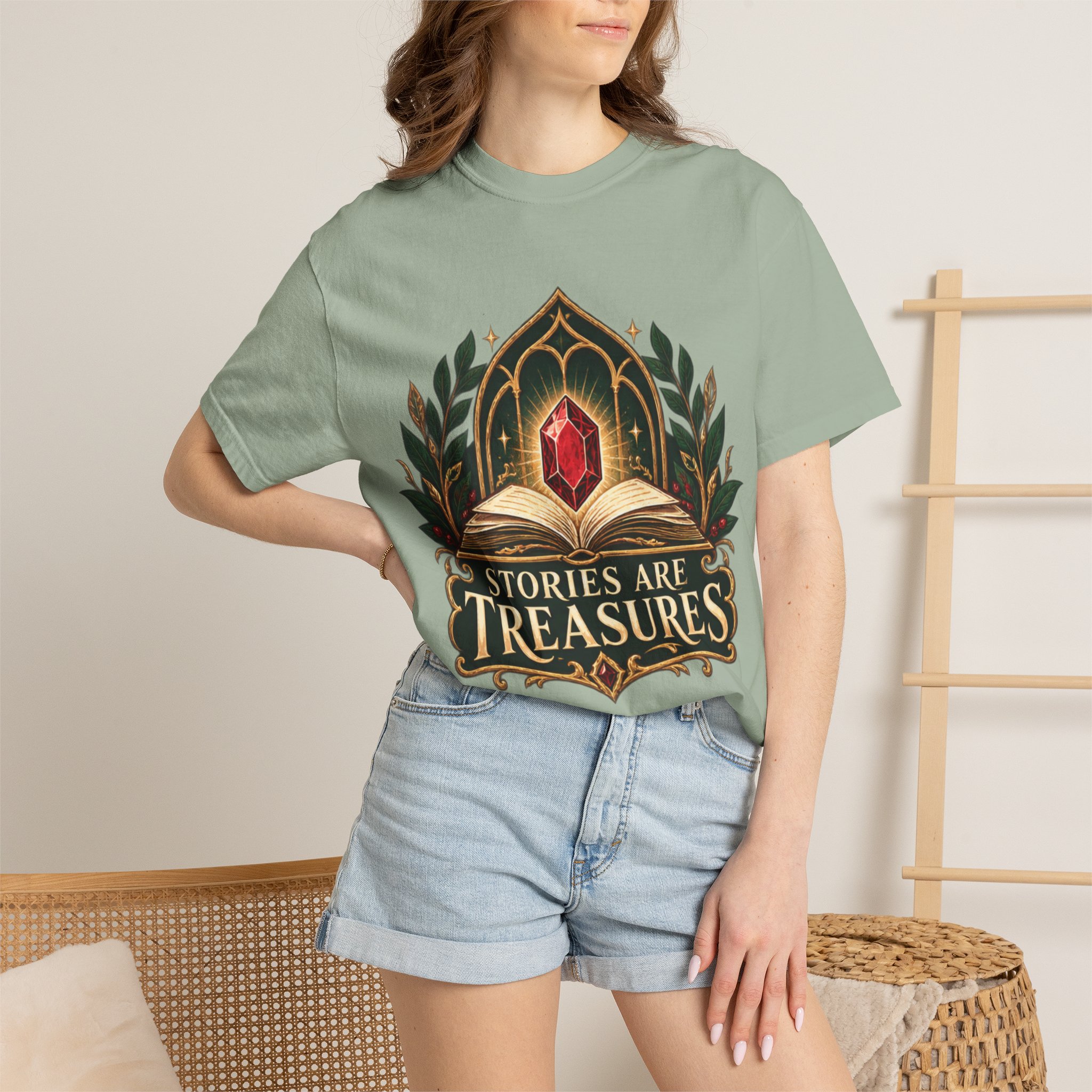 Stories Are Treasures T-Shirt - Image 40