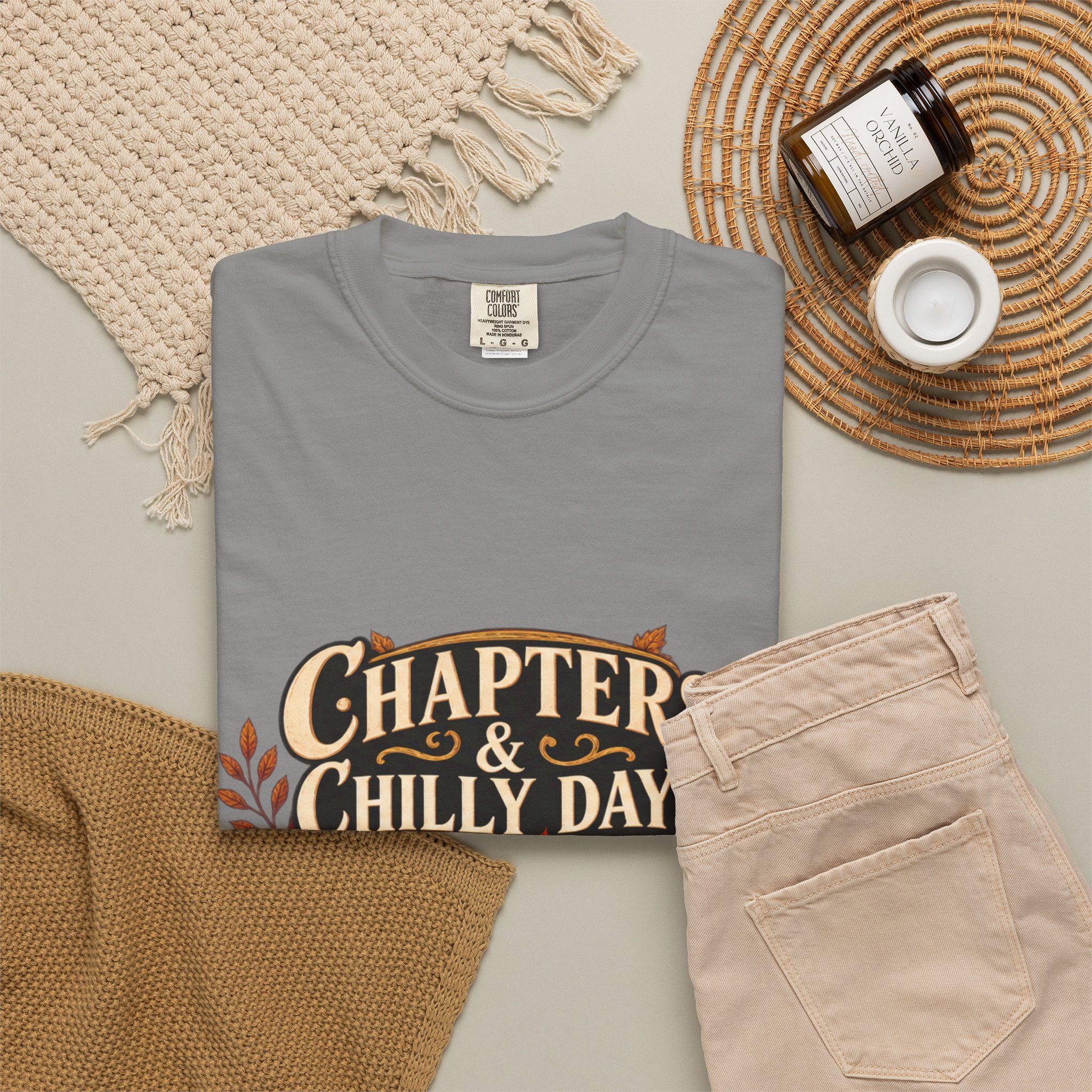 Chapters & Chilly Days T-Shirt — Cozy Autumn Book Lover Tee - Image 41