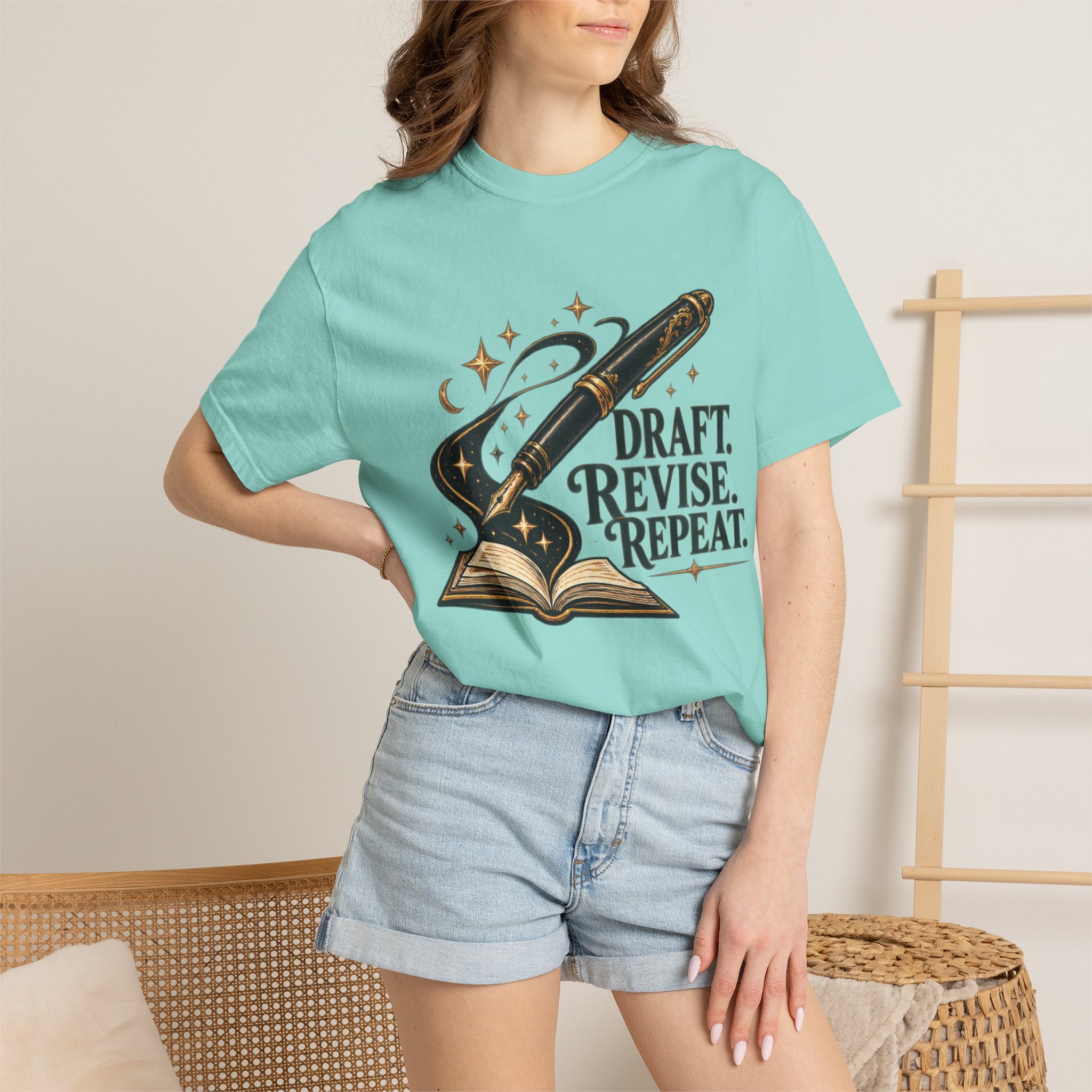 Draft Revise Repeat Writer T-Shirt - Image 40