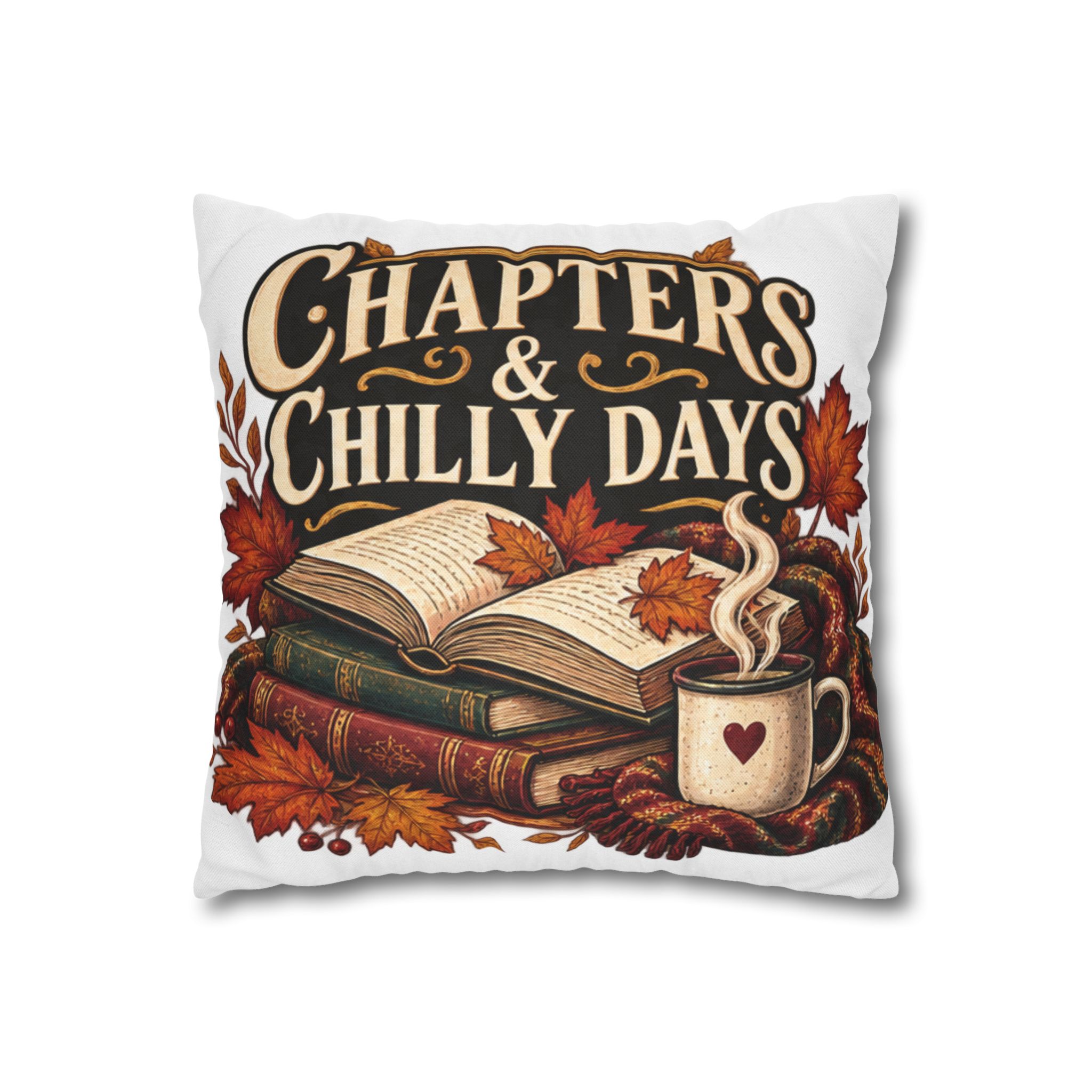 Chapters & Chilly Days Autumn Book Lover Pillowcase - Image 3
