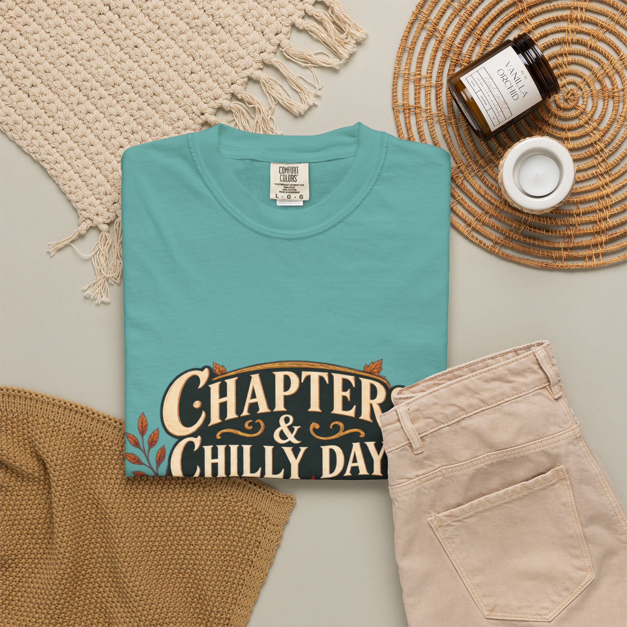 Chapters & Chilly Days T-Shirt — Cozy Autumn Book Lover Tee - Image 37
