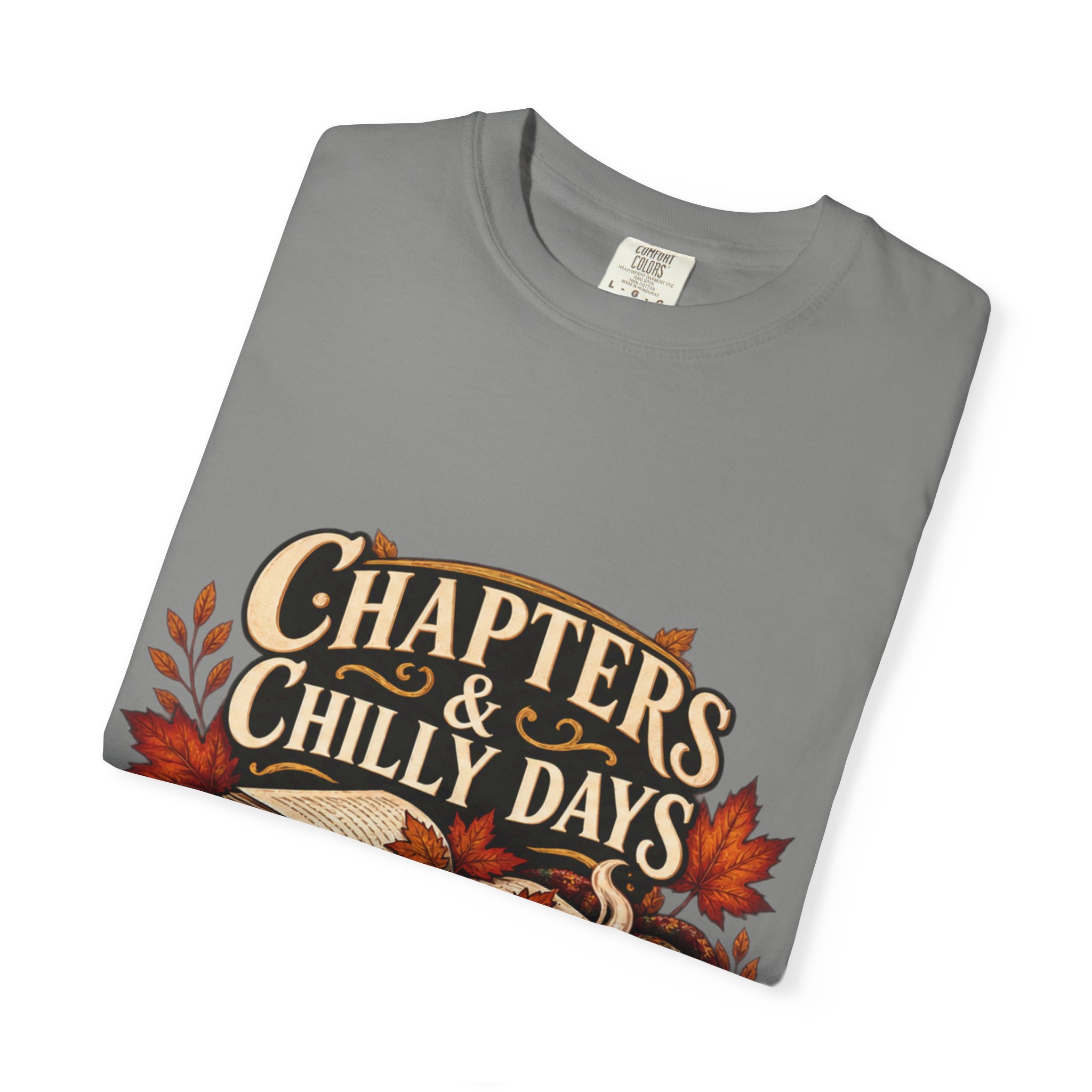 Chapters & Chilly Days T-Shirt — Cozy Autumn Book Lover Tee - Image 40