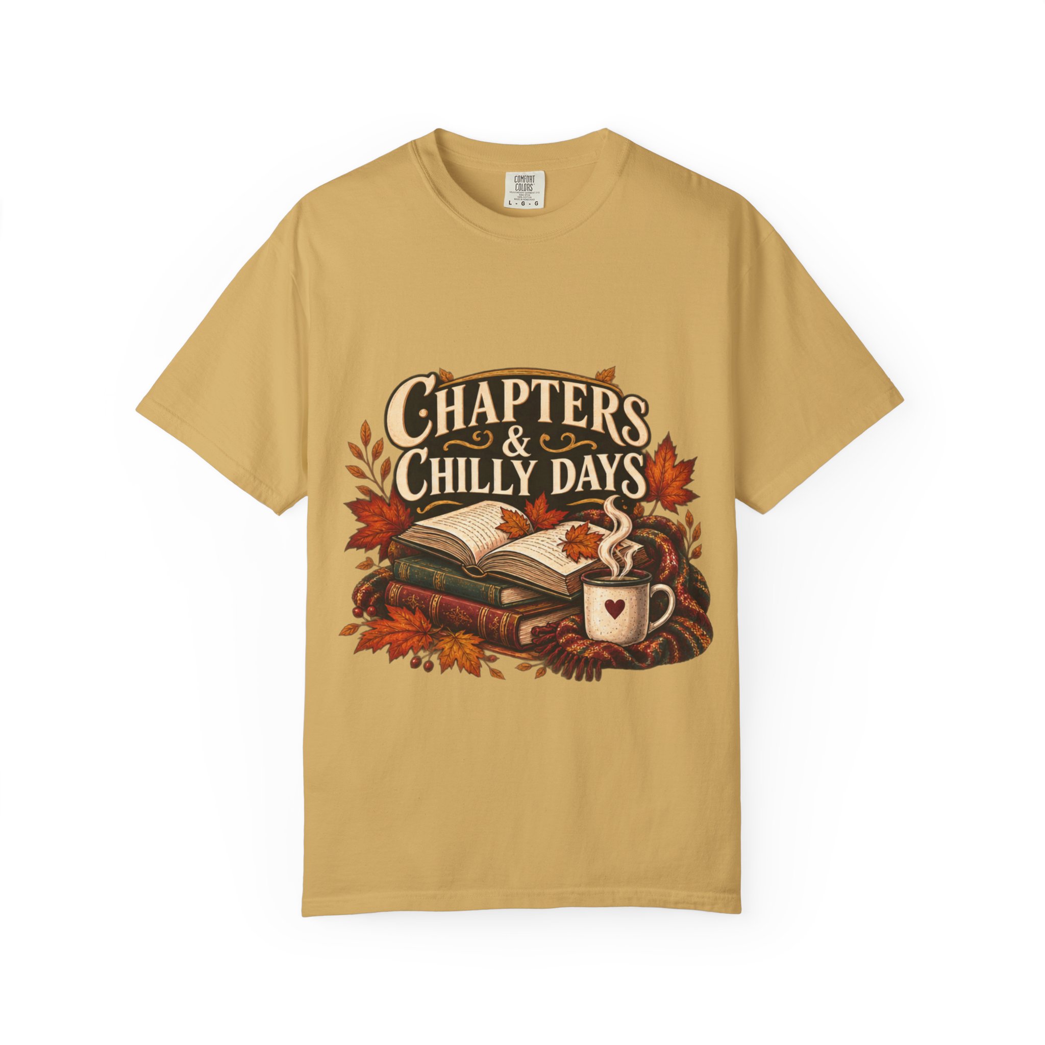 Chapters & Chilly Days T-Shirt — Cozy Autumn Book Lover Tee - Image 18