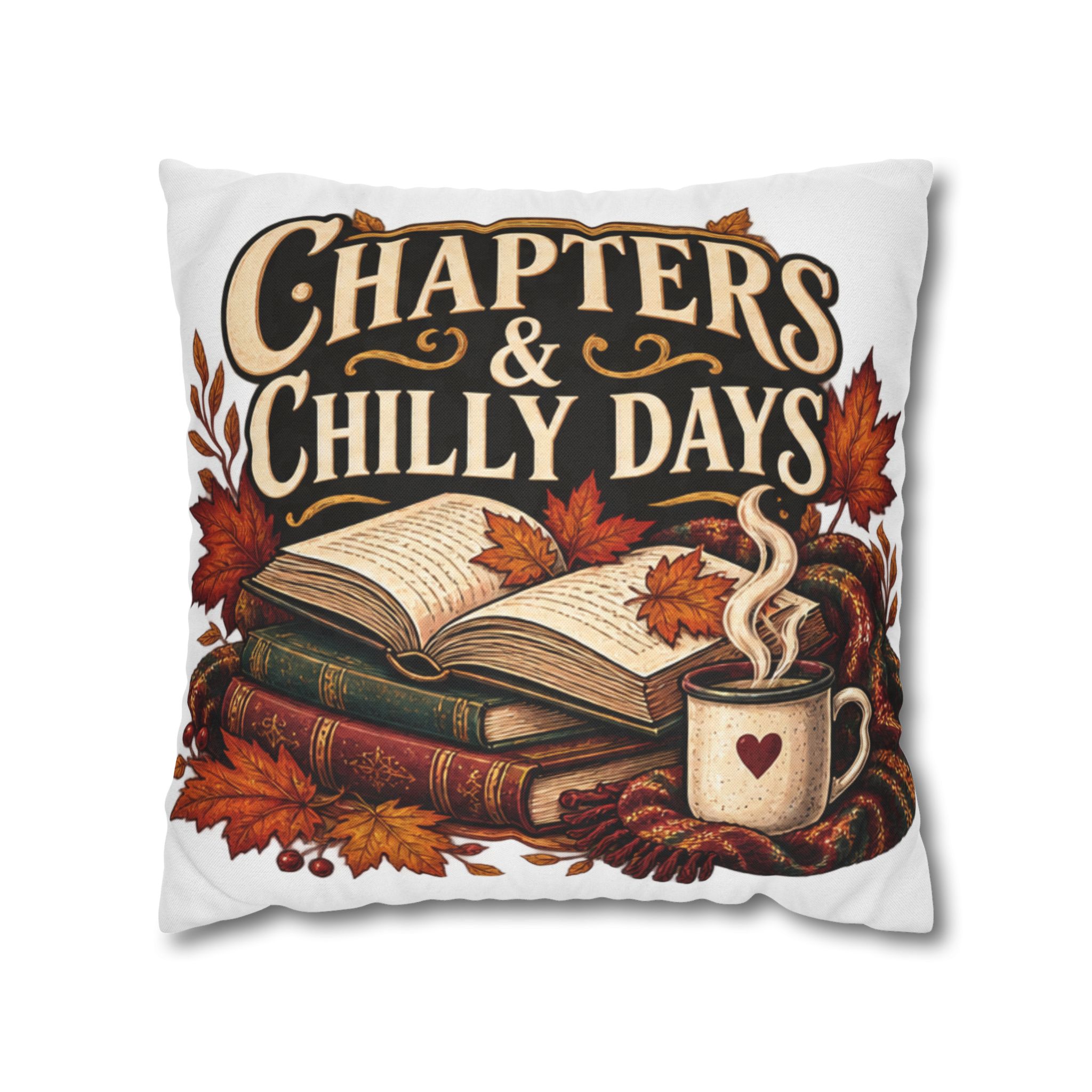 Chapters & Chilly Days Autumn Book Lover Pillowcase - Image 10