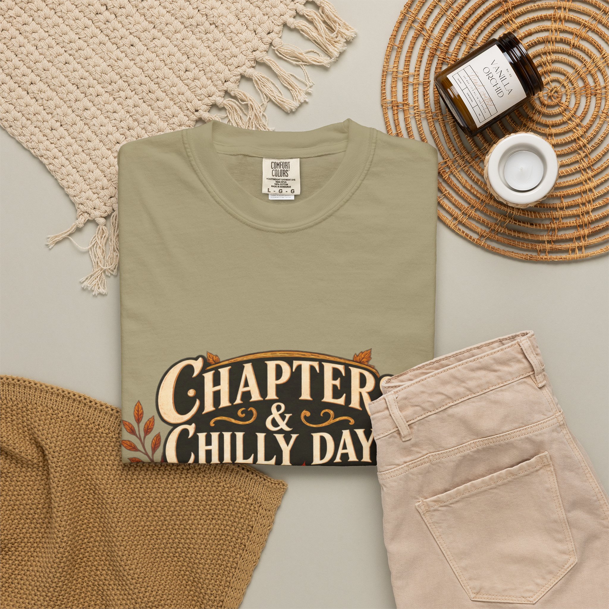 Chapters & Chilly Days T-Shirt — Cozy Autumn Book Lover Tee - Image 29