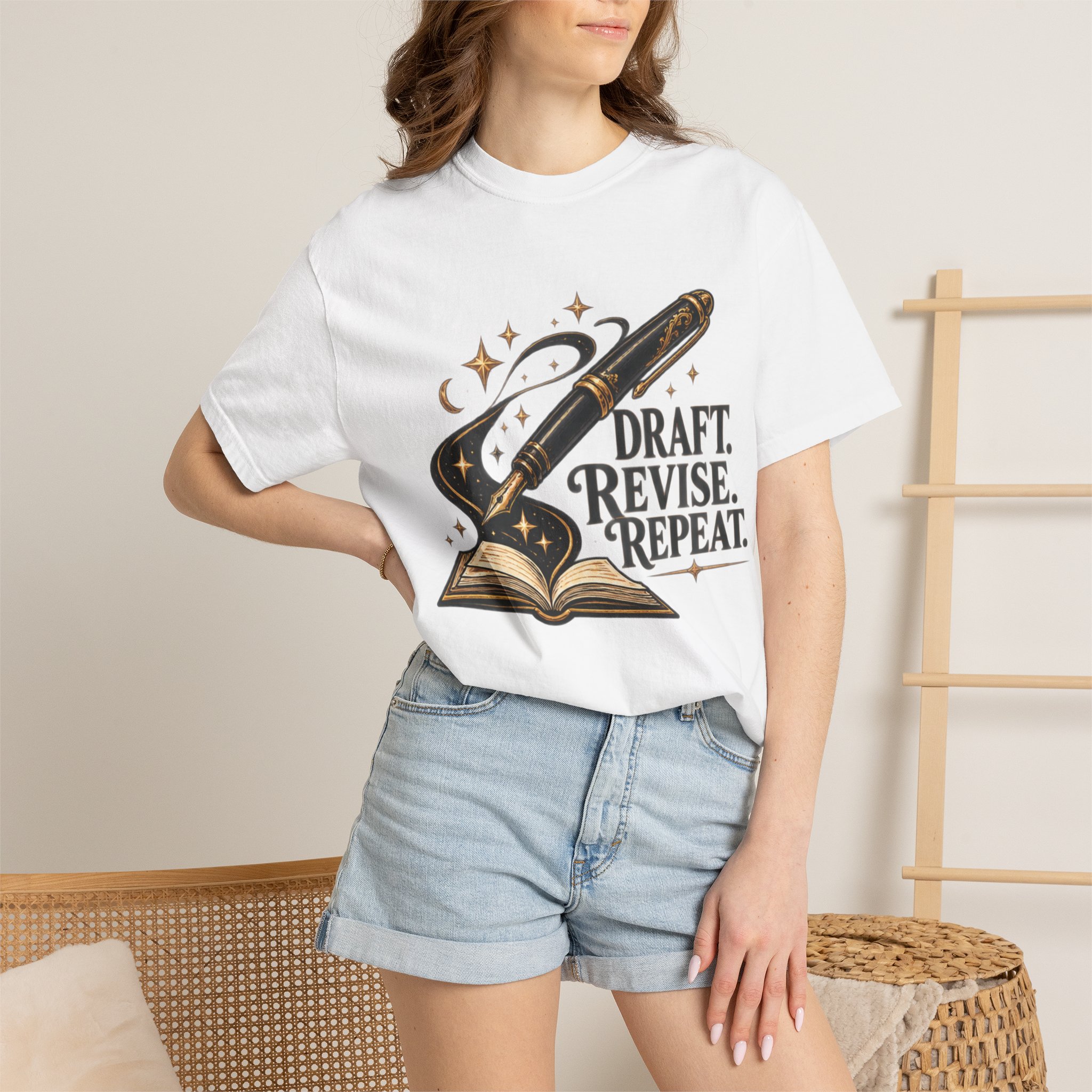 Draft Revise Repeat Writer T-Shirt - Image 5