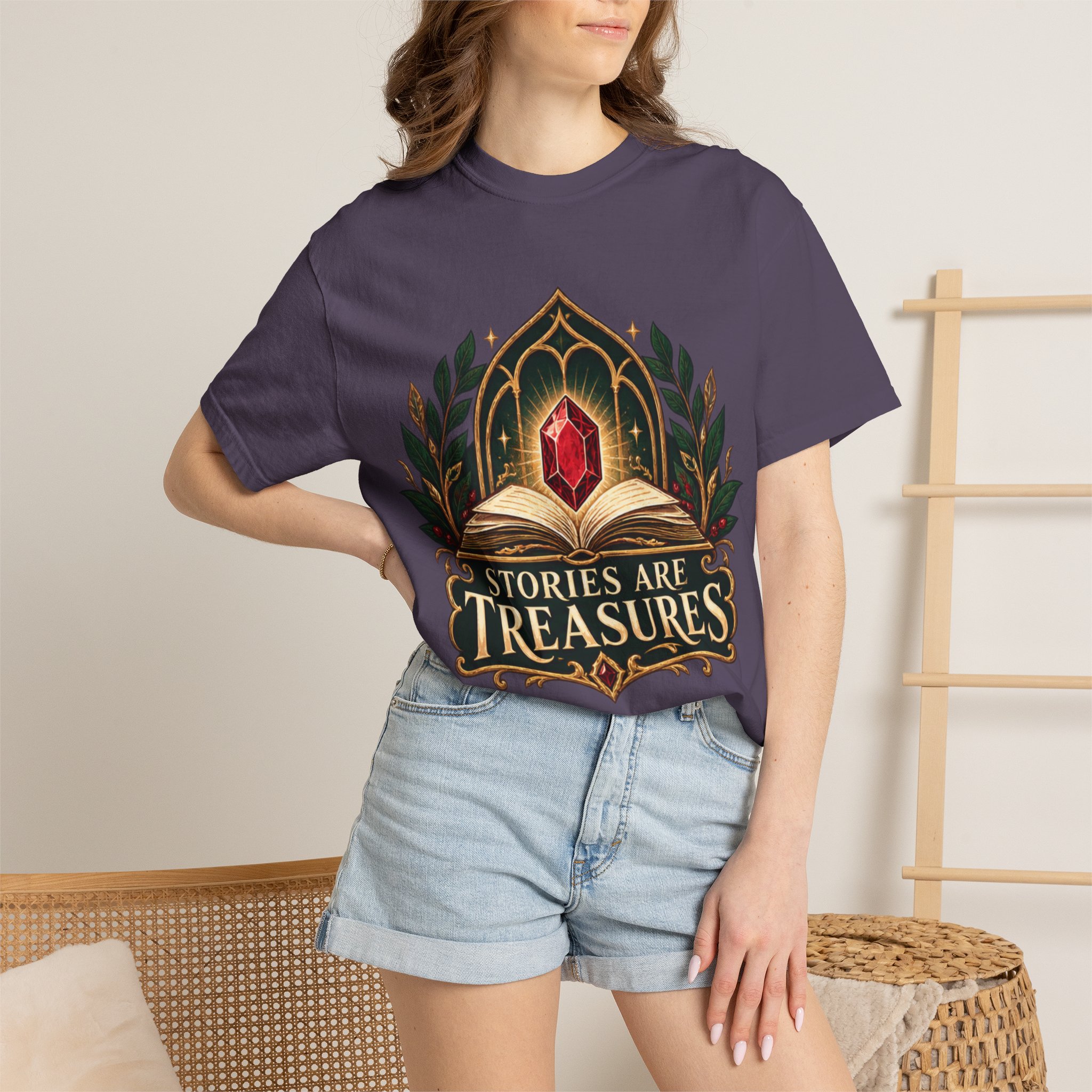 Stories Are Treasures T-Shirt - Image 75