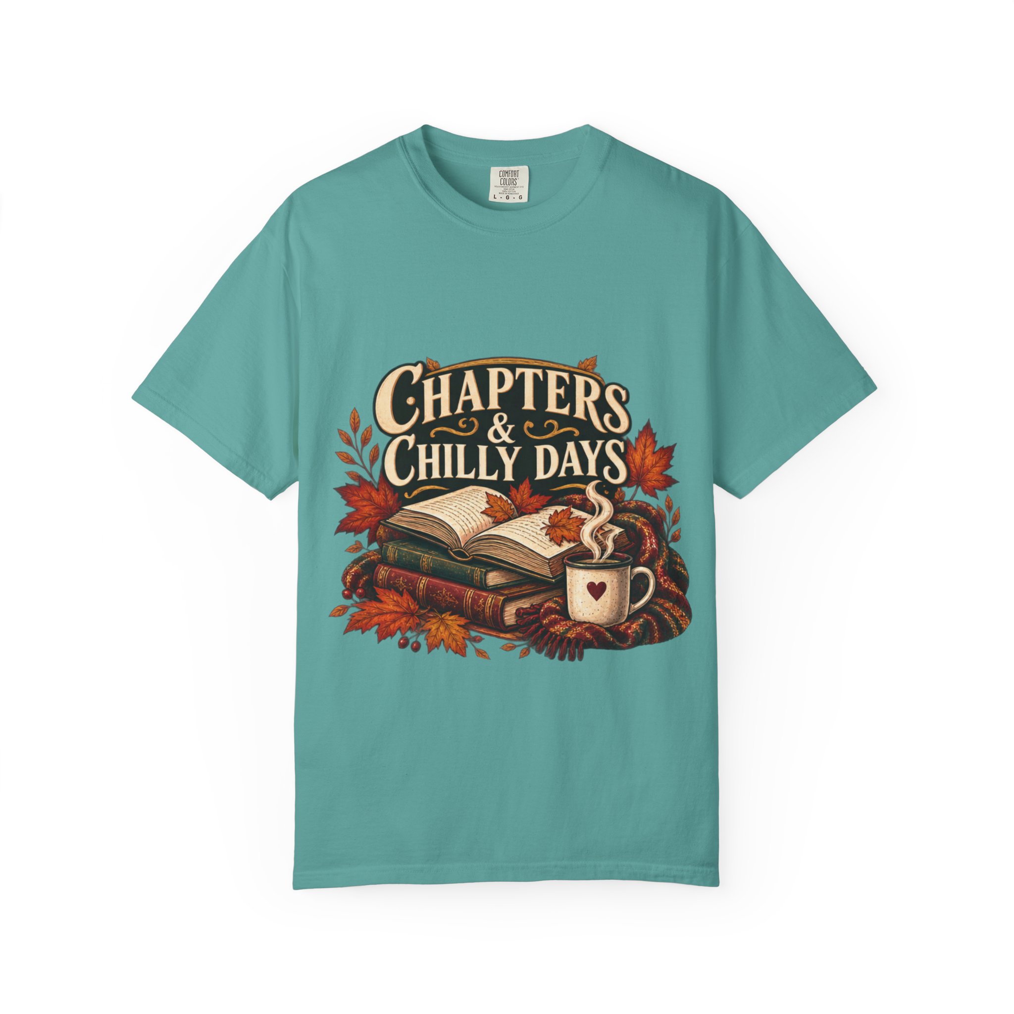 Chapters & Chilly Days T-Shirt — Cozy Autumn Book Lover Tee - Image 34