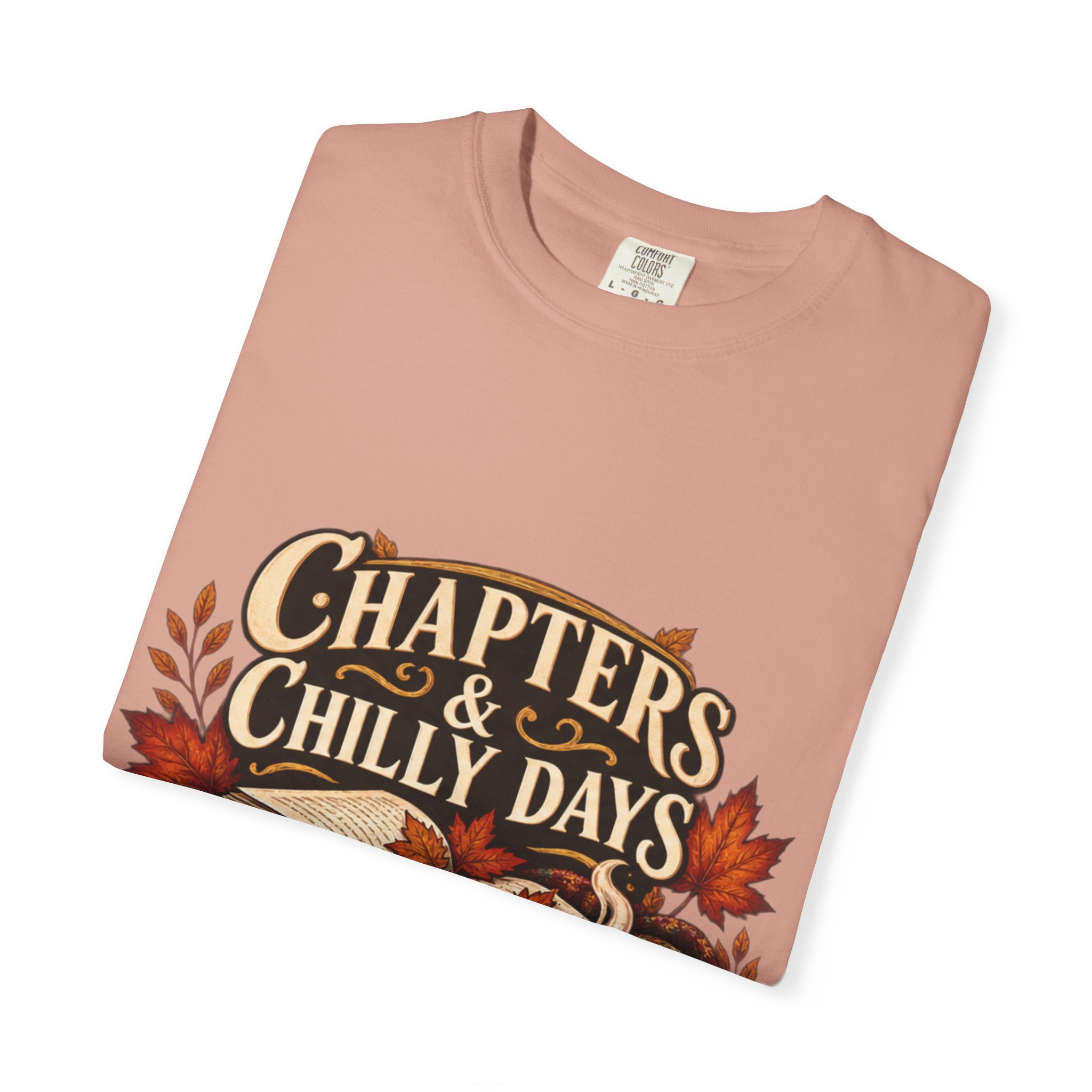 Chapters & Chilly Days T-Shirt — Cozy Autumn Book Lover Tee - Image 12