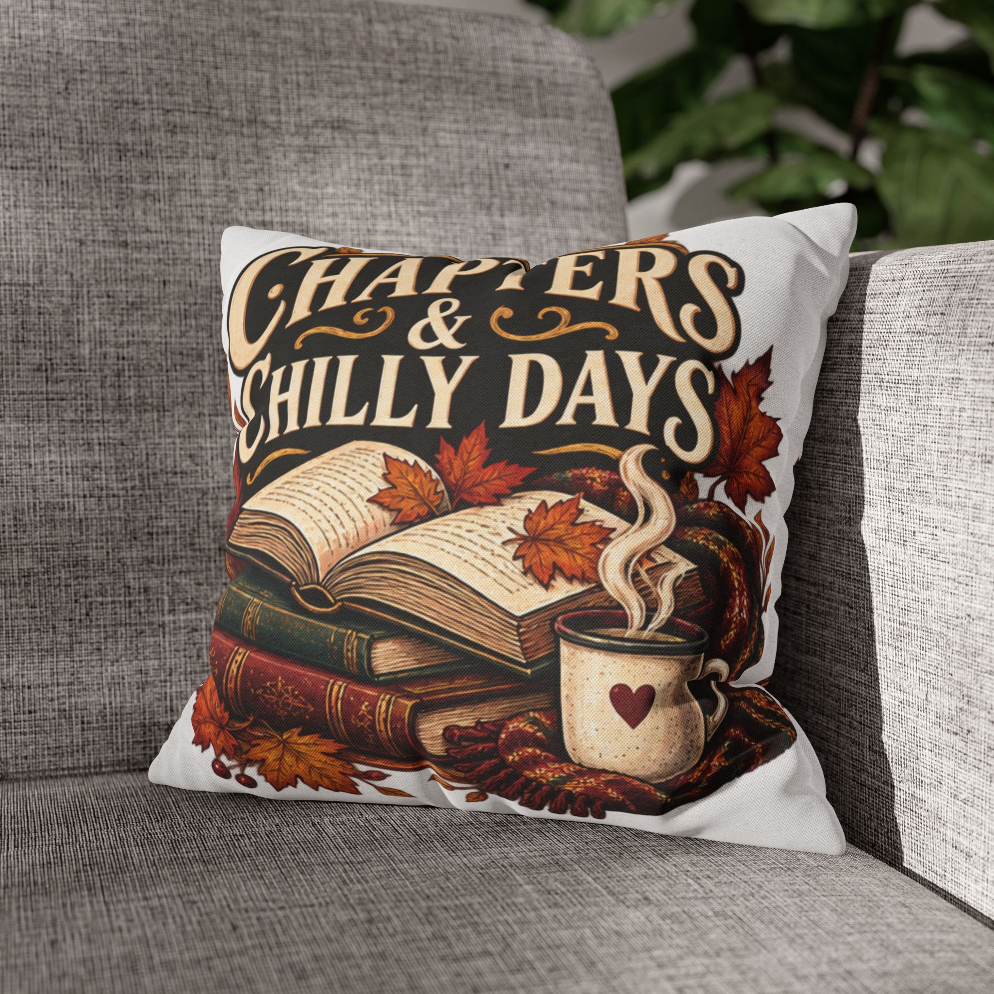 Chapters & Chilly Days Autumn Book Lover Pillowcase - Image 5