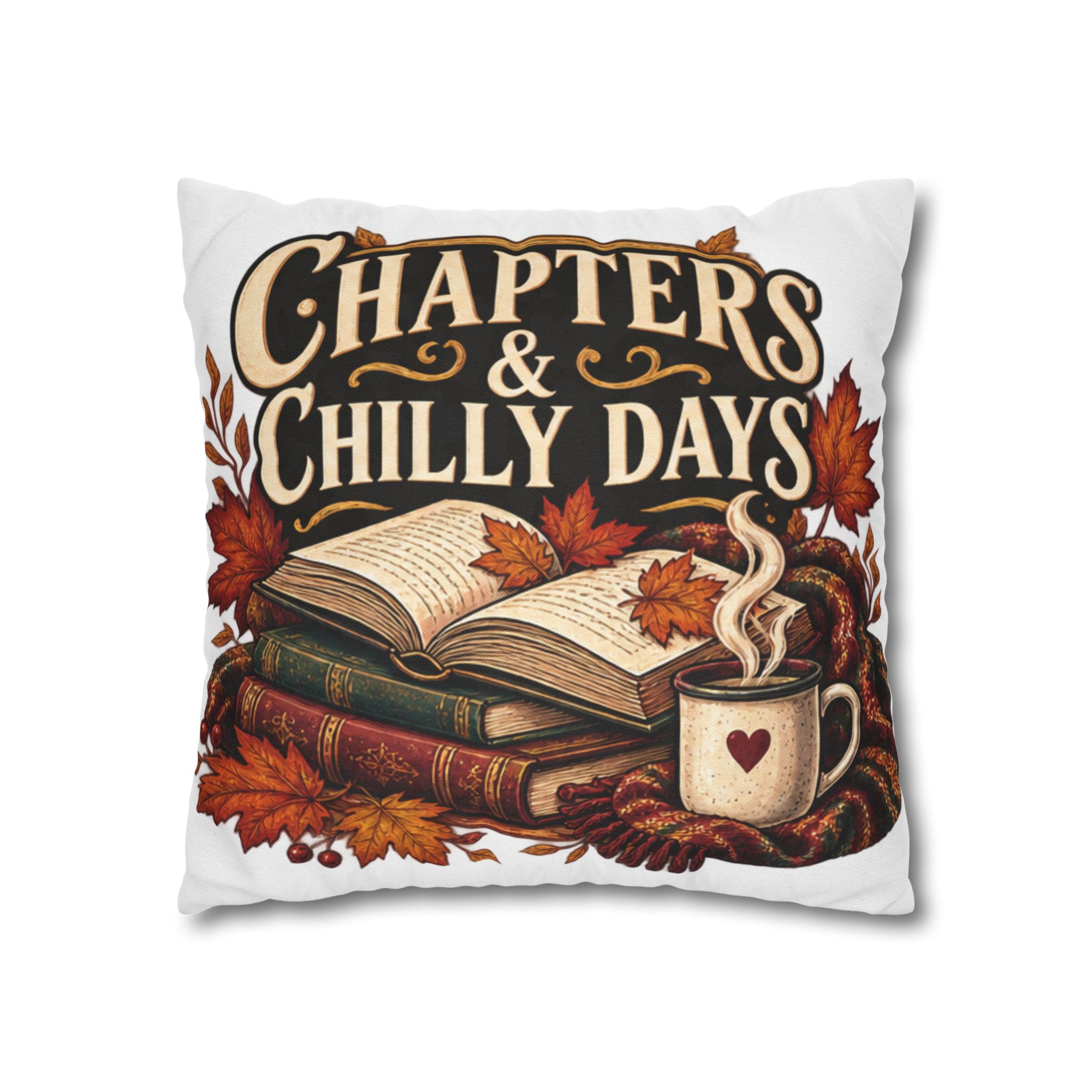 Chapters & Chilly Days Autumn Book Lover Pillowcase - Image 8