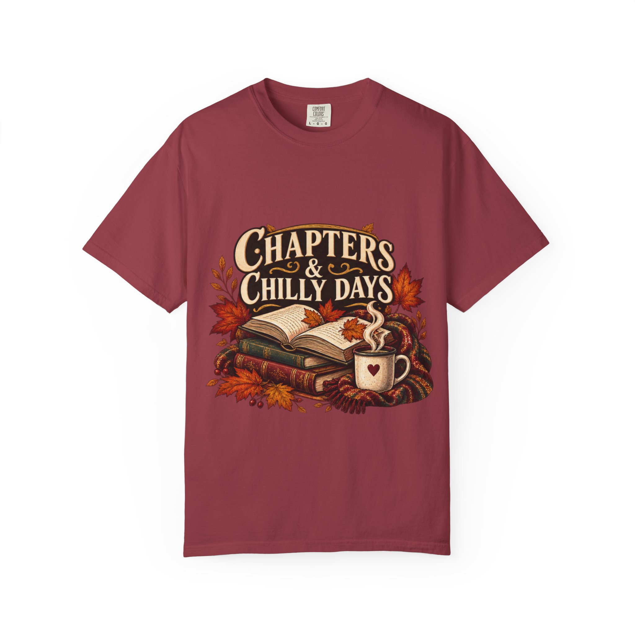Chapters & Chilly Days T-Shirt — Cozy Autumn Book Lover Tee - Image 50