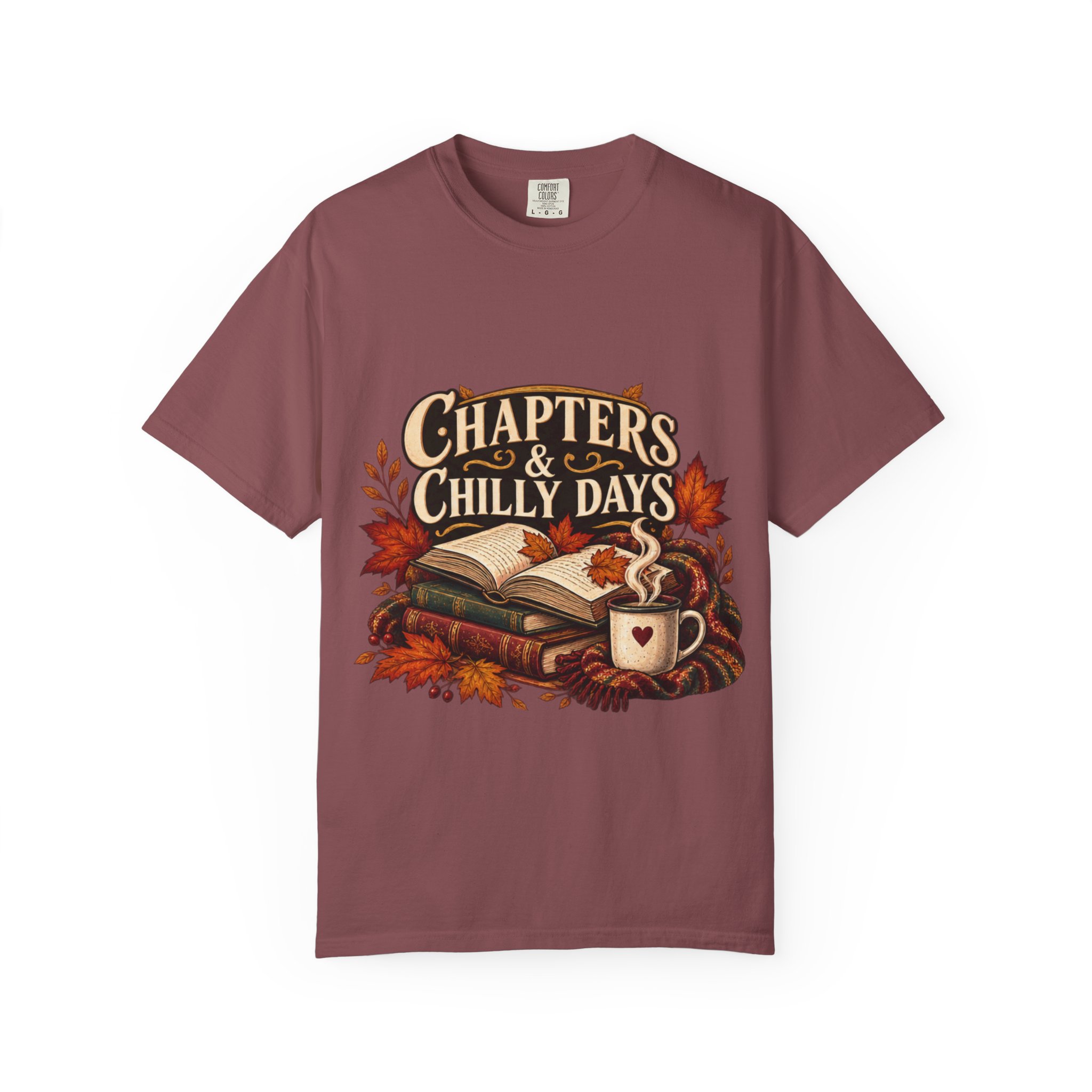 Chapters & Chilly Days T-Shirt — Cozy Autumn Book Lover Tee - Image 6