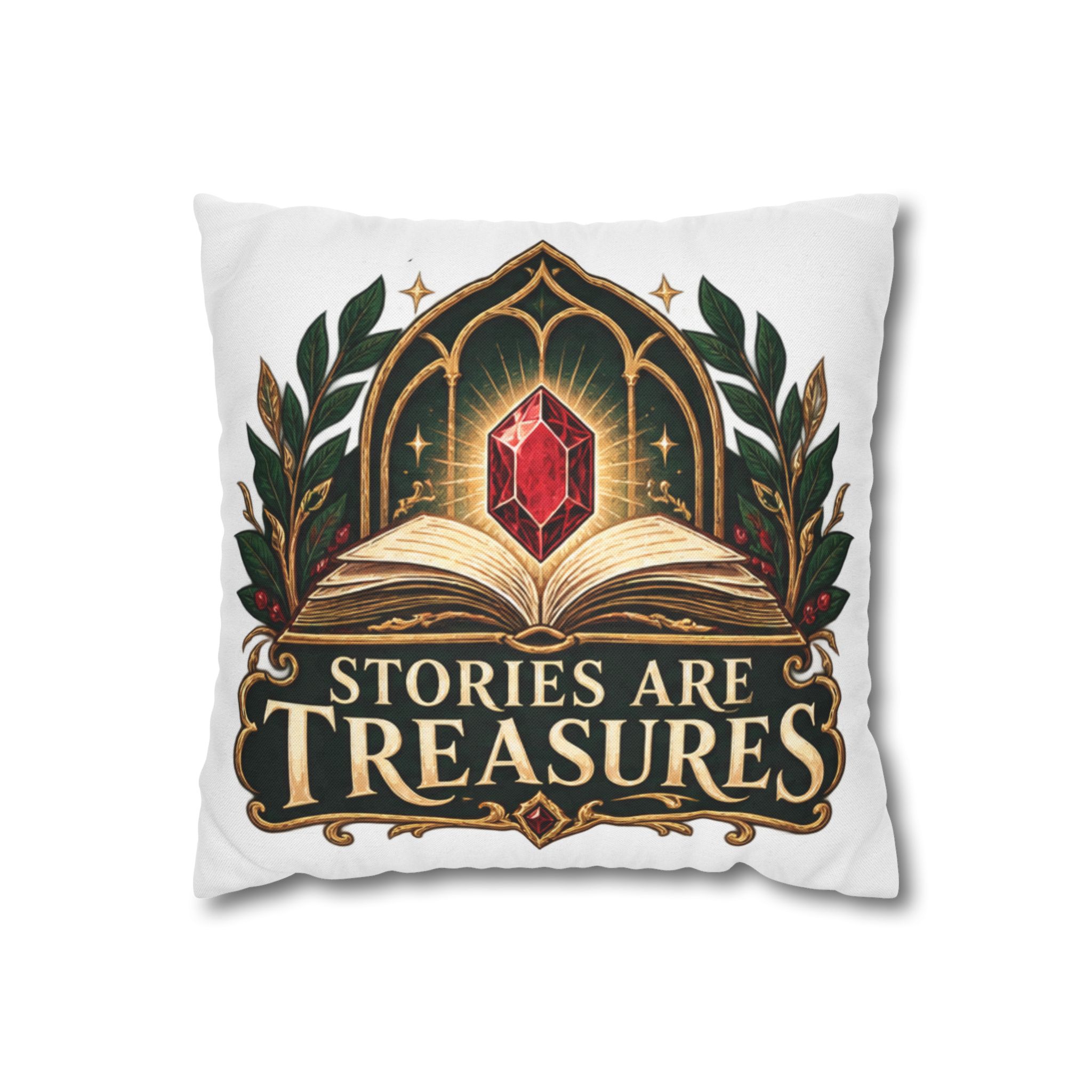 Stories Are Treasures Decorative Pillow