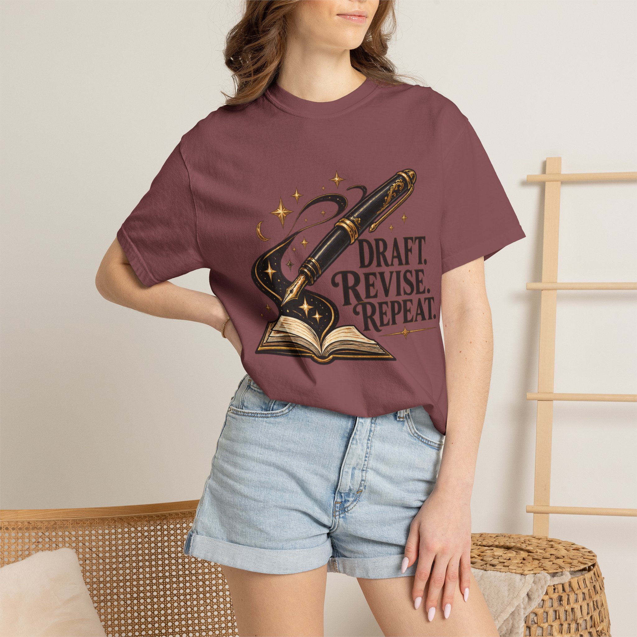 Draft Revise Repeat Writer T-Shirt - Image 15
